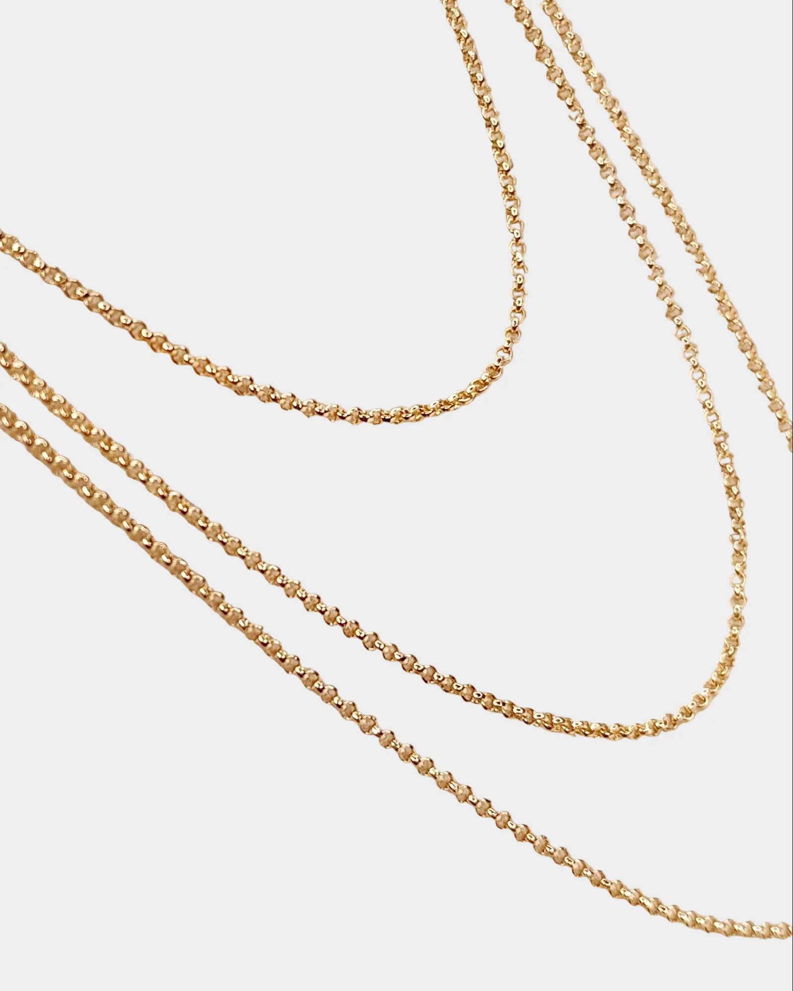 18k Gold Filled 1.5mm Rolo Chain - Image 3
