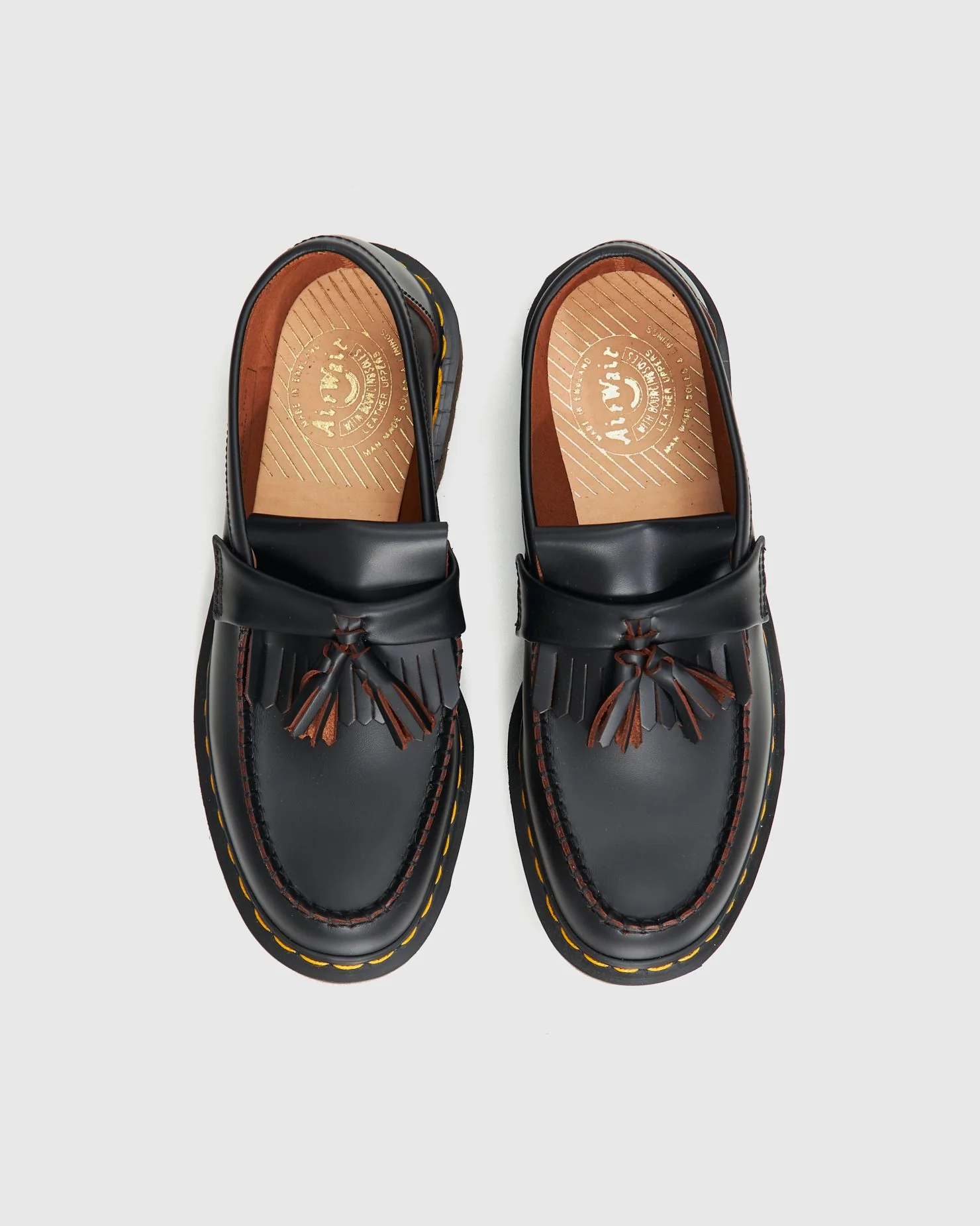 Adrian Tassel Loafer in Black Quilon - Image 3