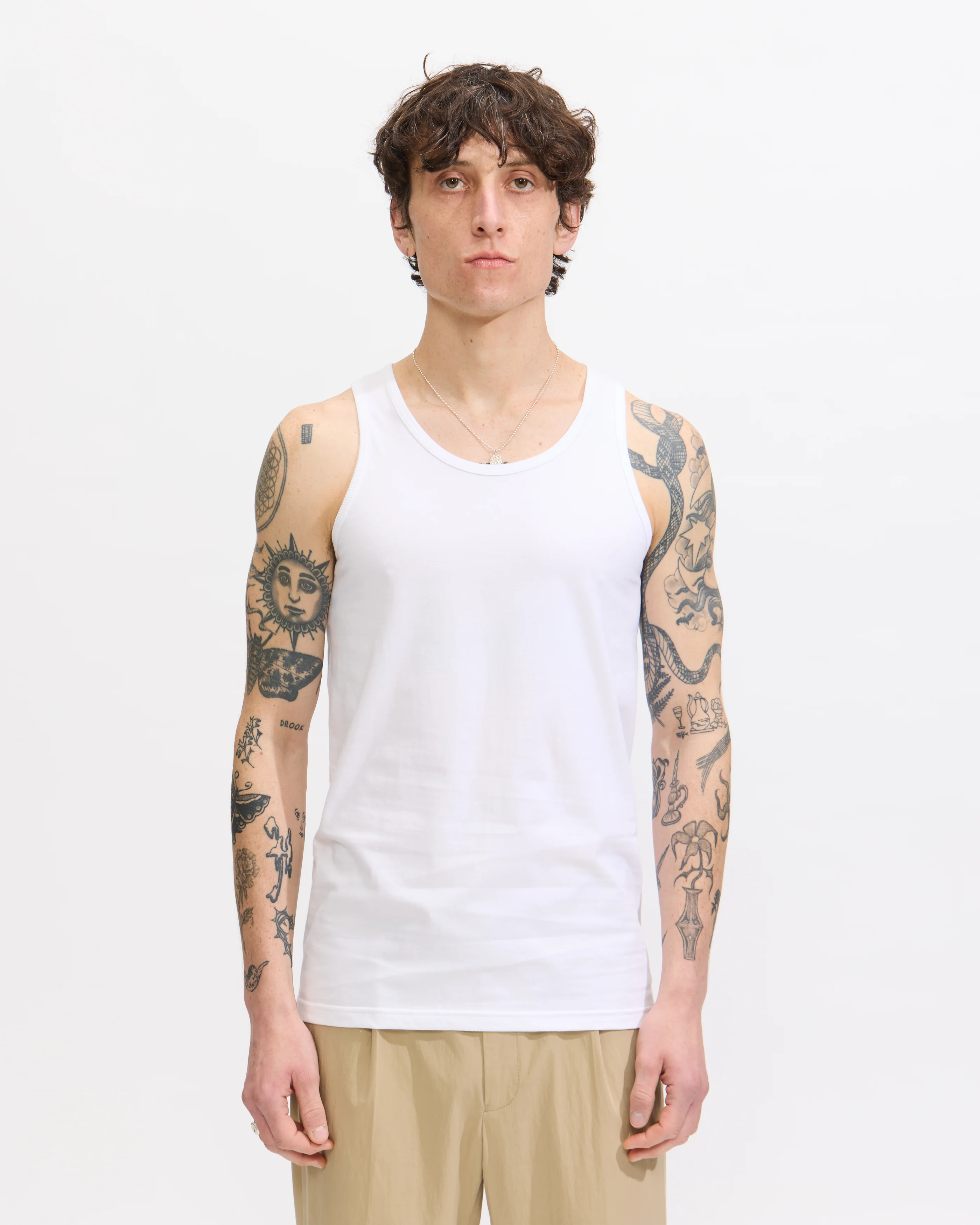 2 Pack Tank Top in White/Grey - Image 3