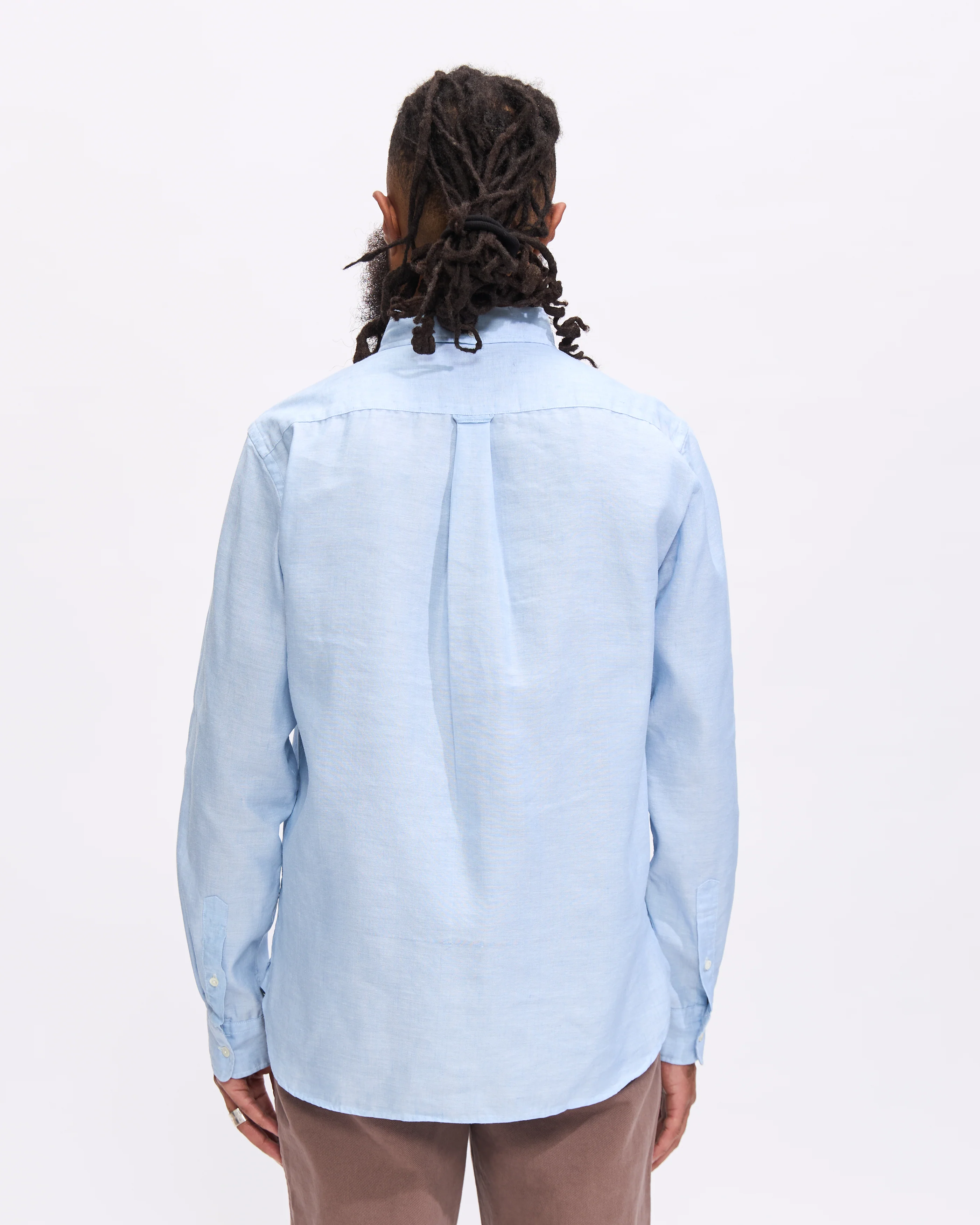 BD Linen COOLMAX® Shirt in Sax - Image 3
