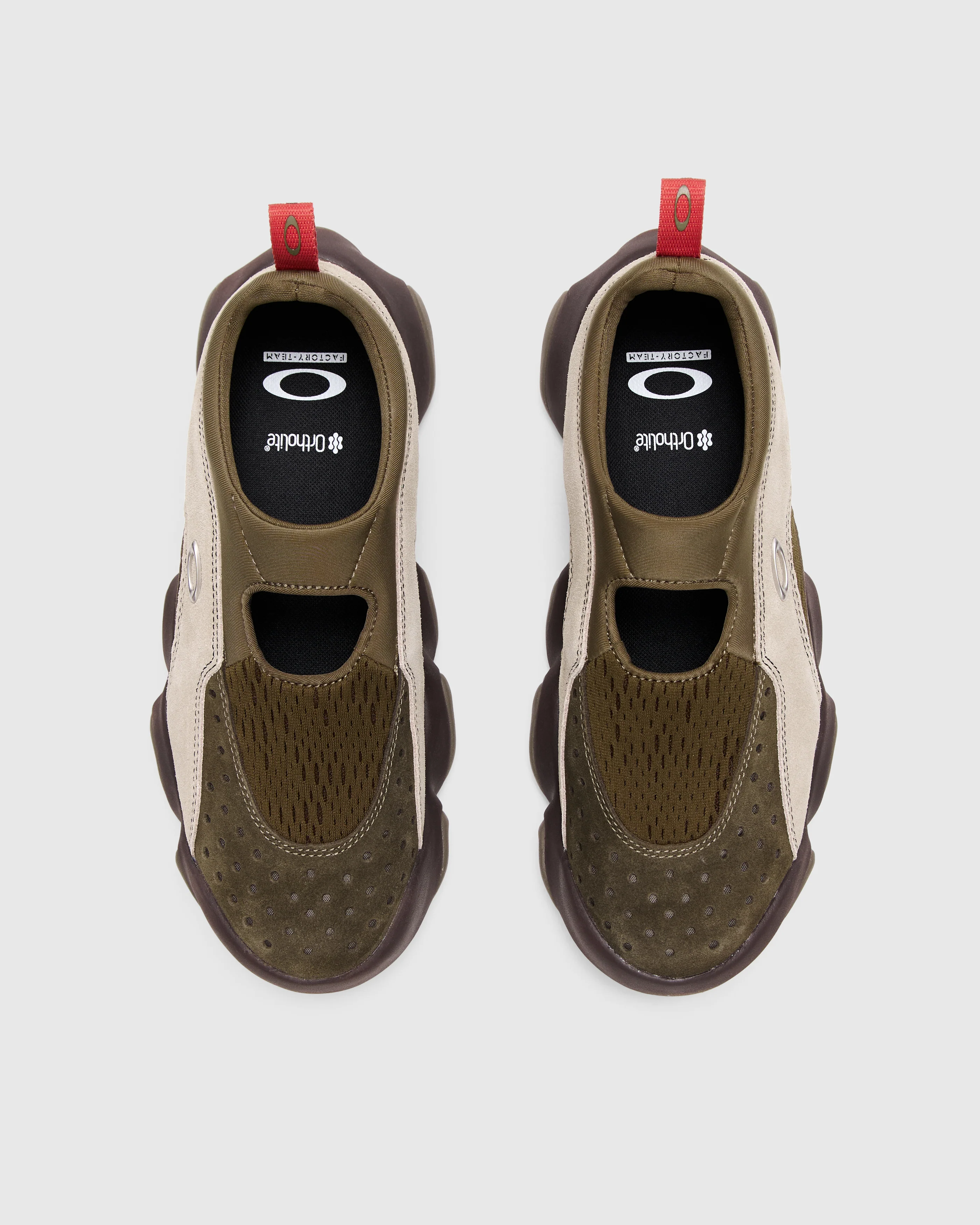 Oakley Factory Team Flesh Sandal in Stone/Olive - Image 3