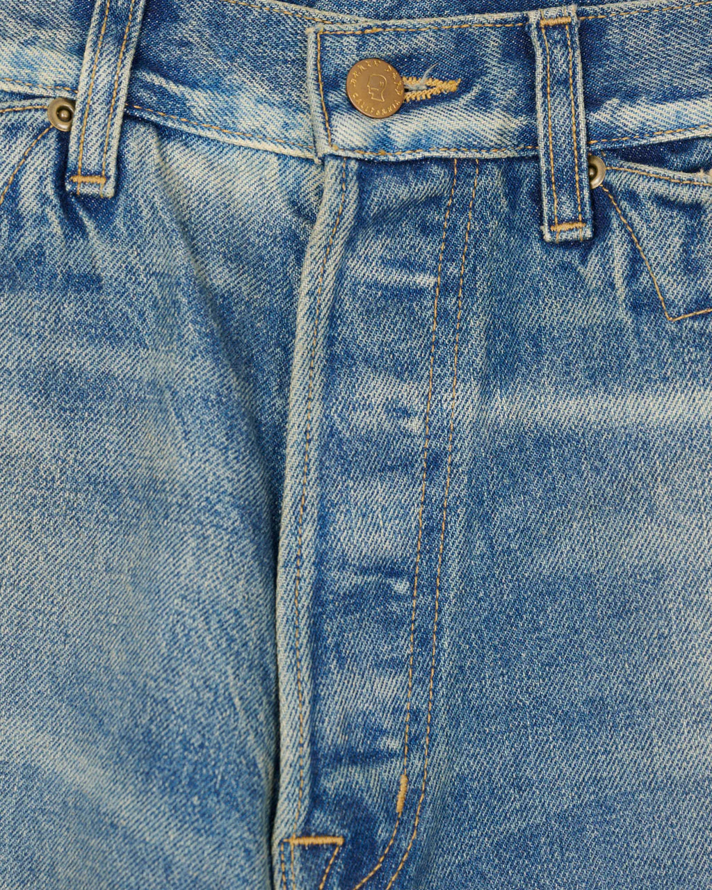 Type 00 15oz. Selvedge Denim Pant in Washed Indigo - Image 4