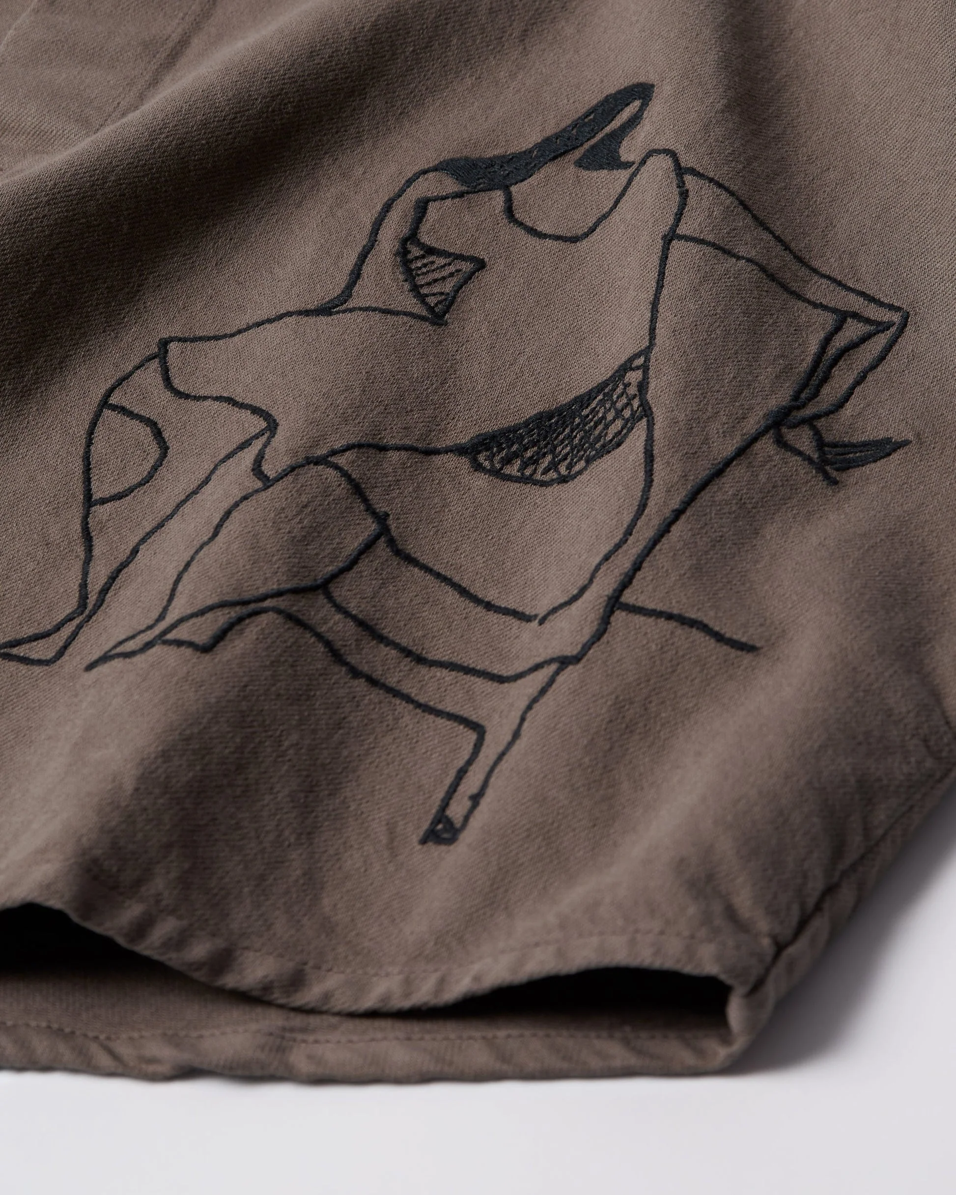 Crooked Face Short Sleeve Shirt in Brown - Image 6