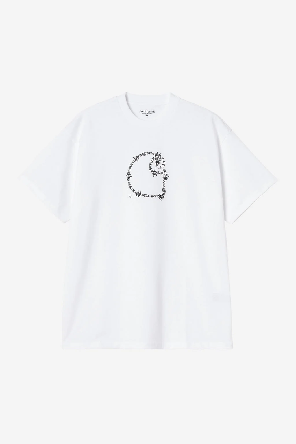 Barbwire C T-Shirt in White