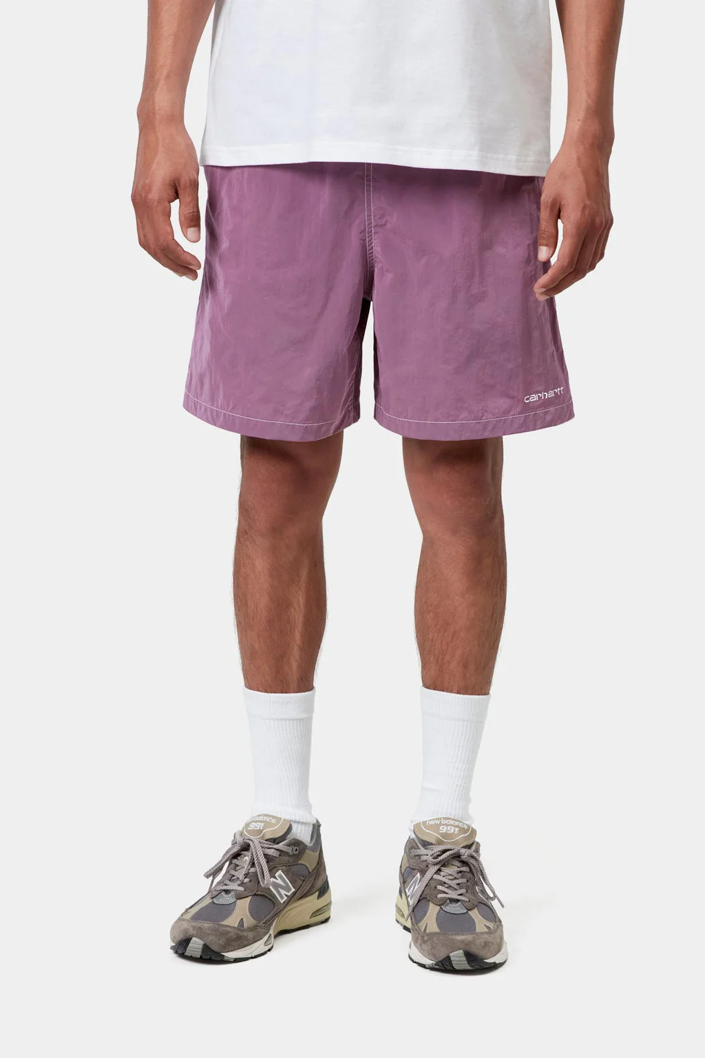 Canby Swim Trunk in Gentle Purple / White - Image 3