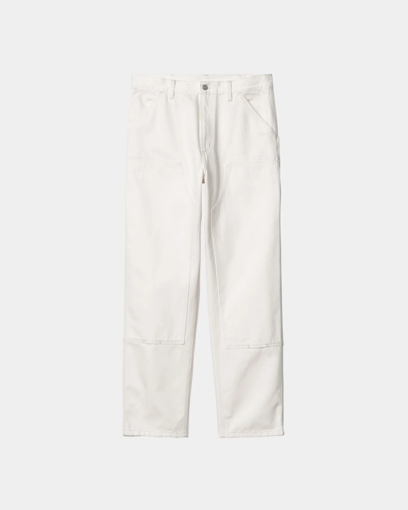 Double Knee Denim Pant in White - Image 5