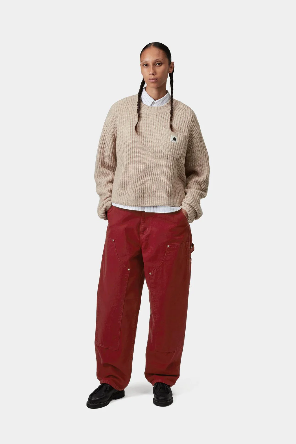 Women's OG Double Knee Pants in Scarlet - Image 2