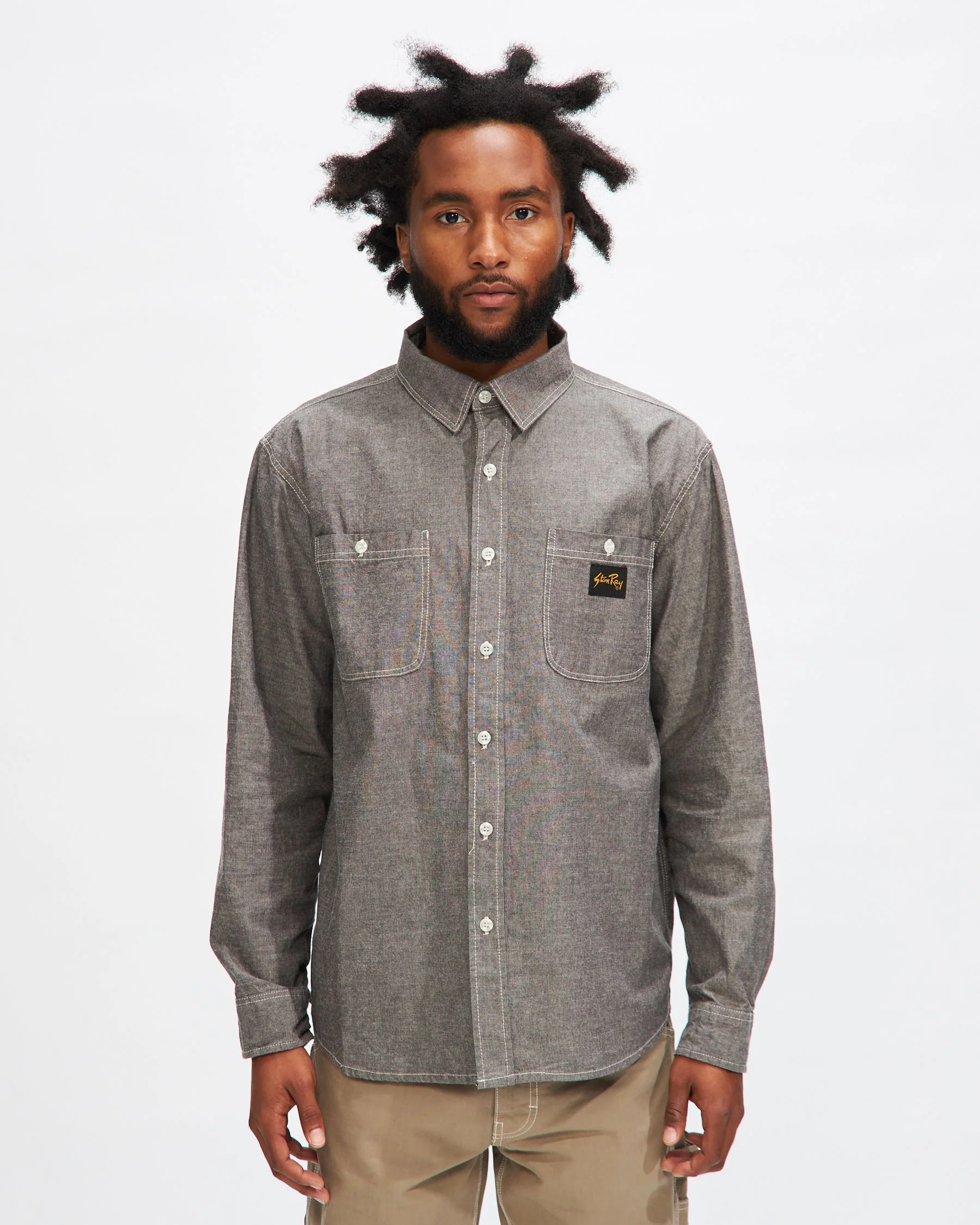 Chambray Shirt in Black