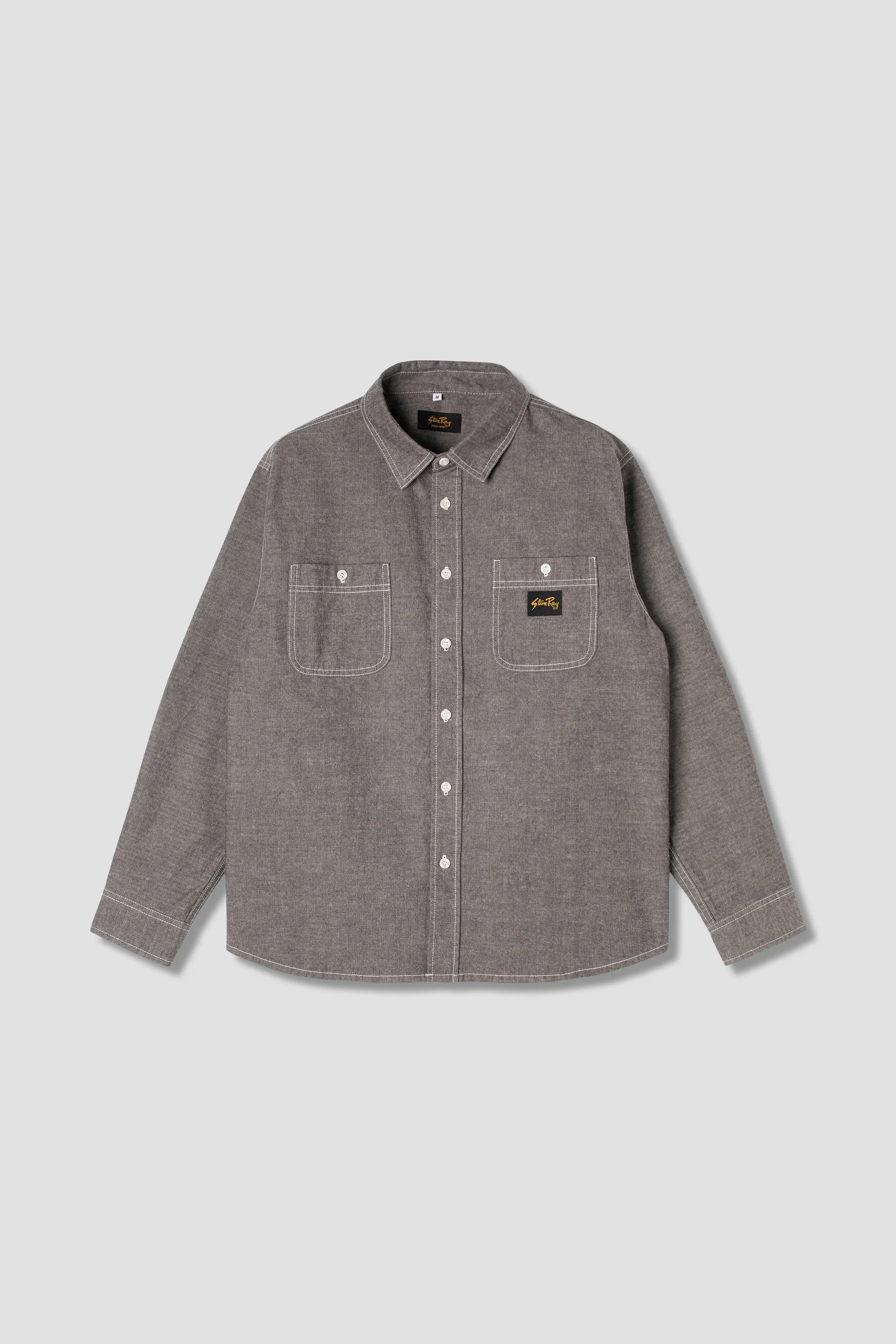 Chambray Shirt in Black - Image 6