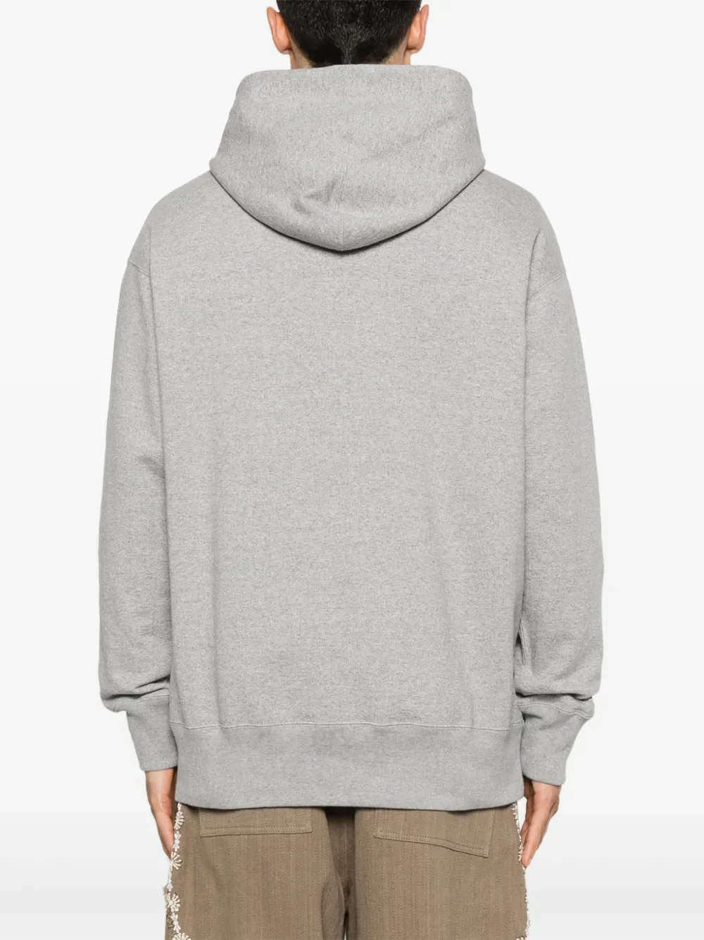 Logo Print Hoodie in Grey - Image 3