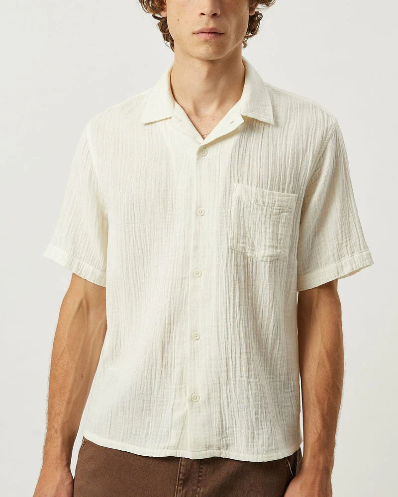 Double Cloth SS Shirt in Natural - Image 2