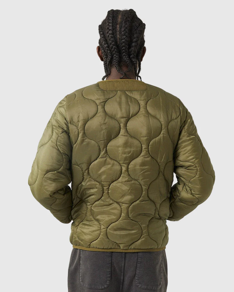 Quilted Liner Jacket in Army - Image 3