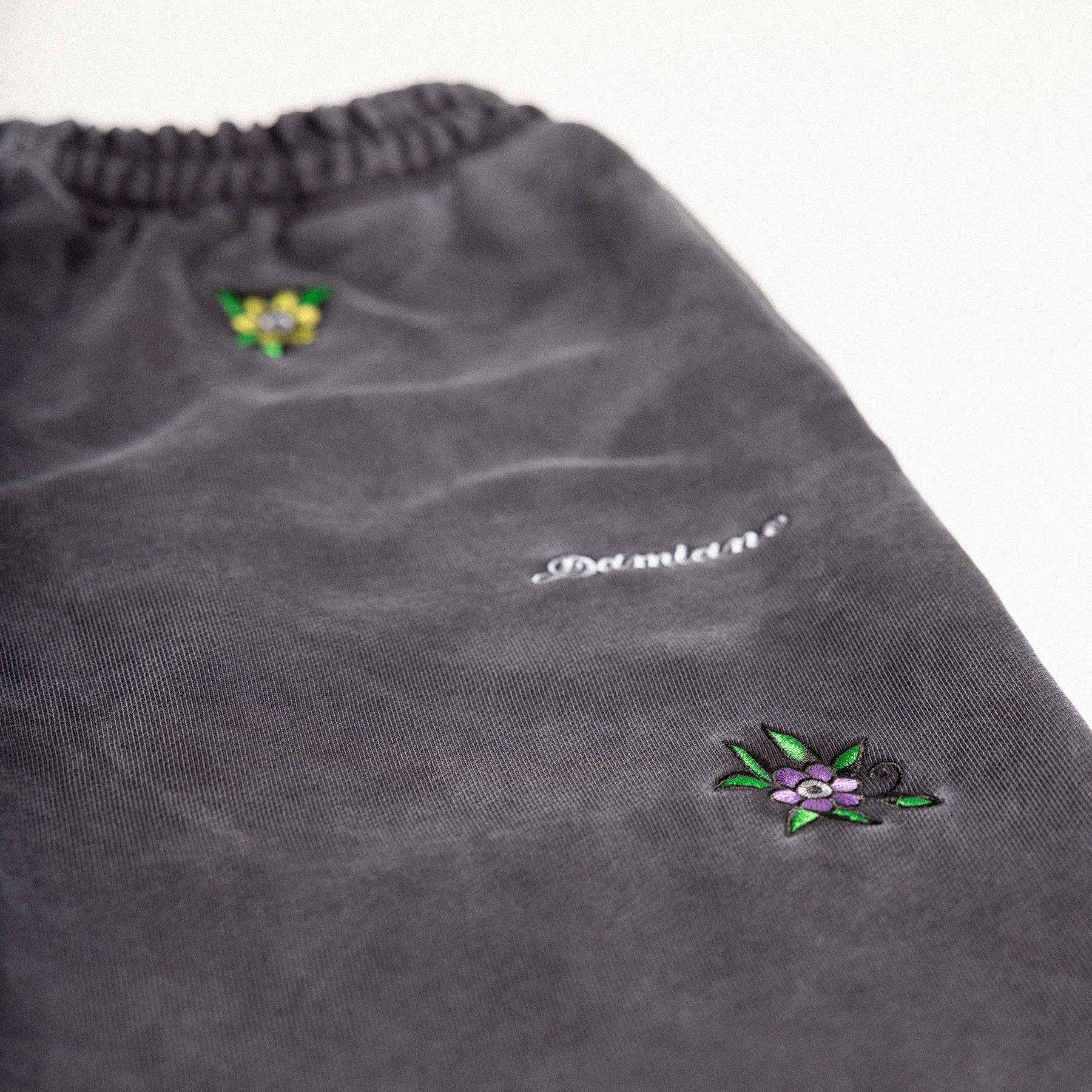Ultra Heavyweight Floral Sweatpants in Vintage Black - Image 6