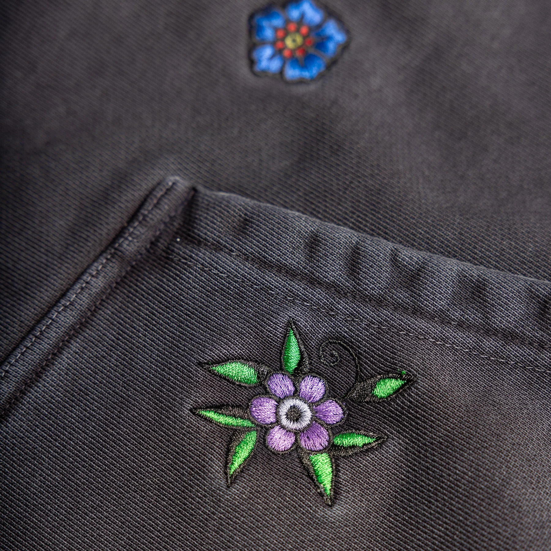 Ultra Heavyweight Floral Sweatpants in Vintage Black - Image 7