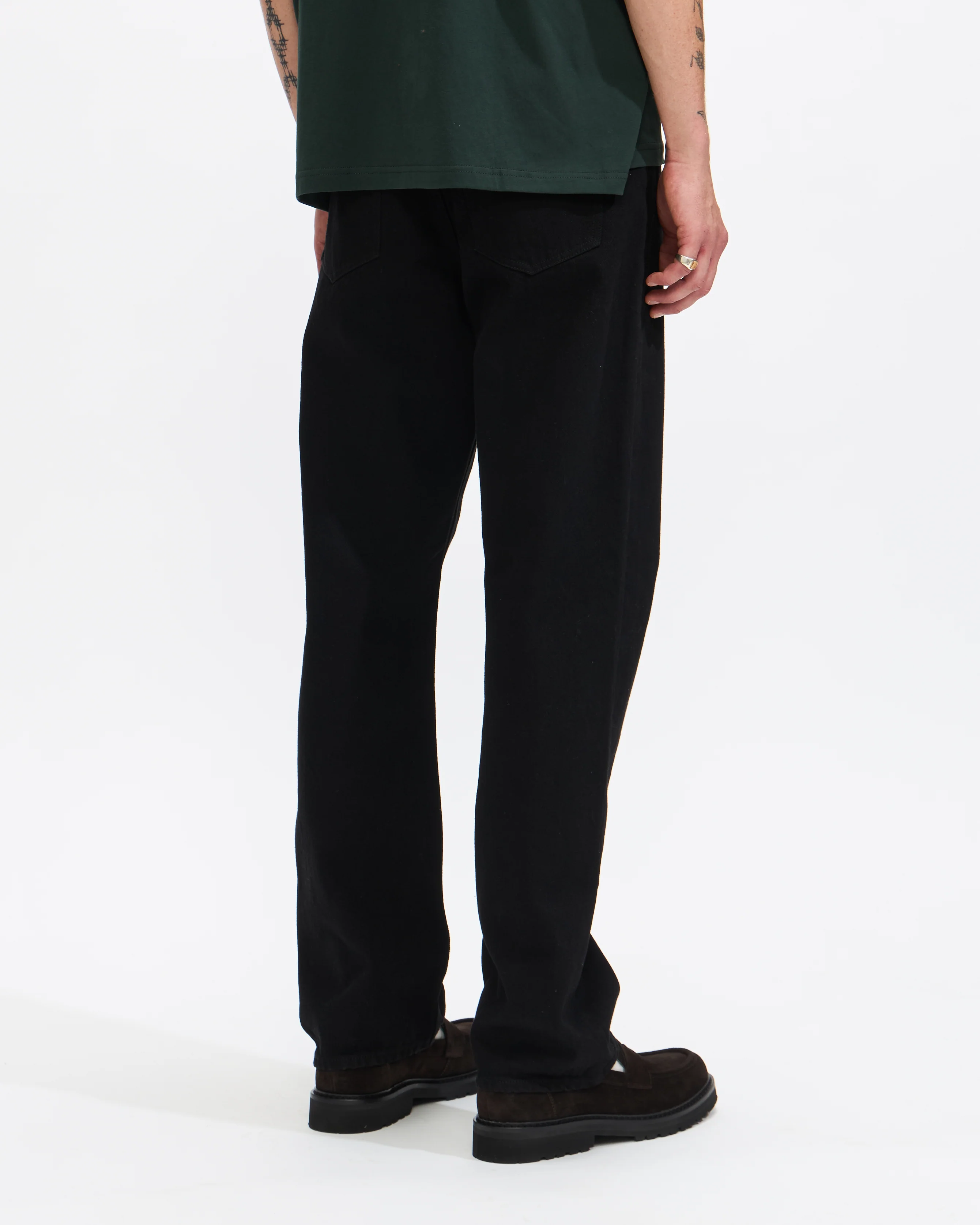 Denim Pant in Black - Image 3