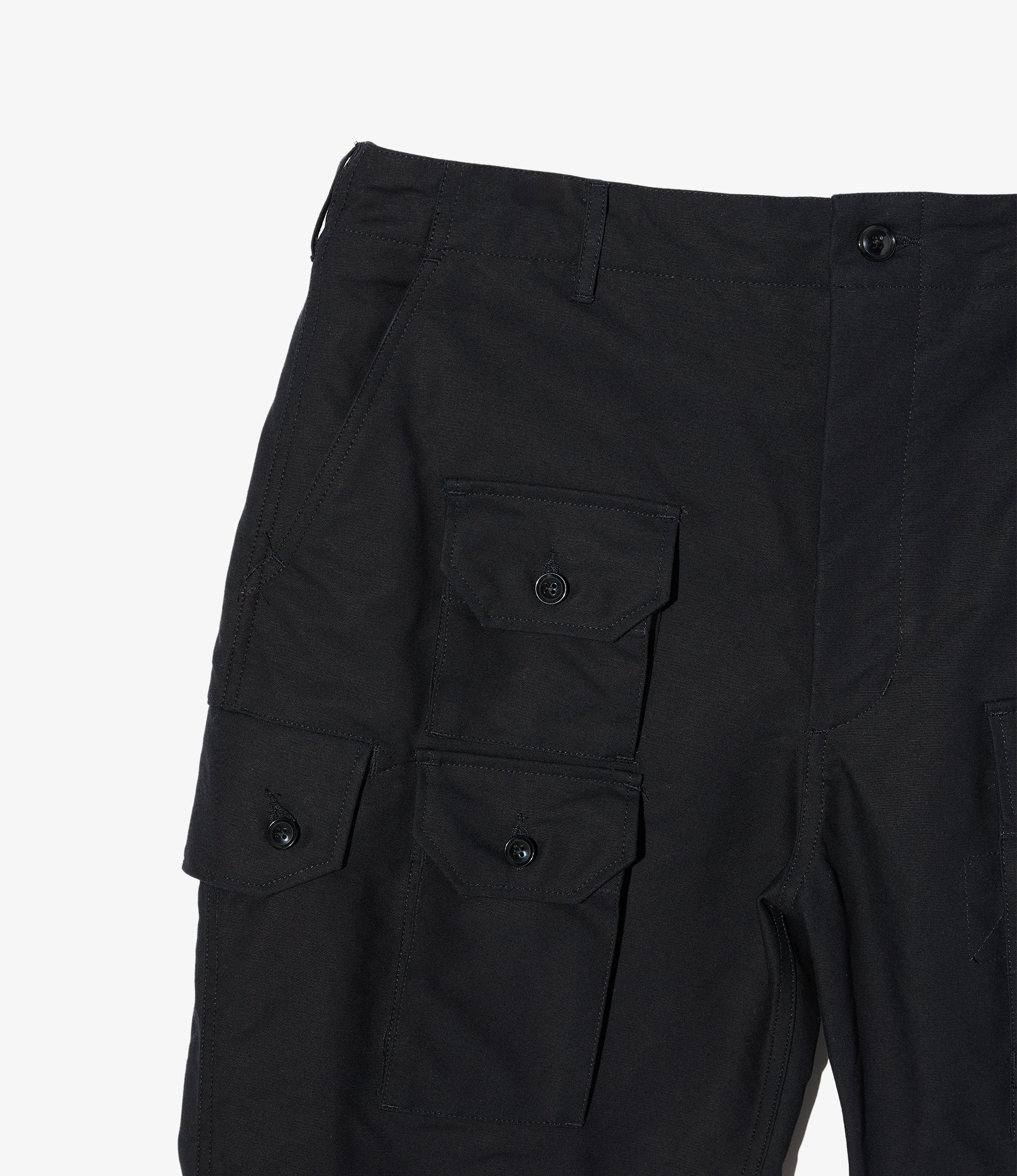 Flight Pant in Black Cotton Double Cloth - Image 3
