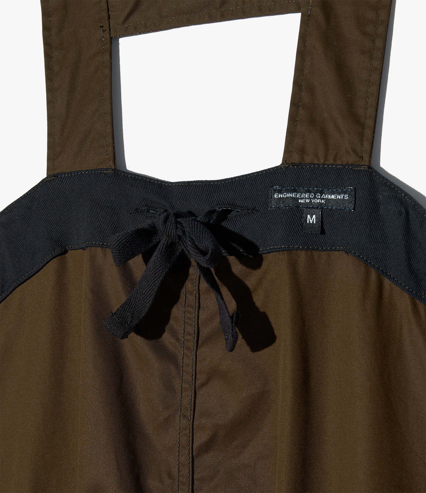 Overalls in Dark Olive Cotton Ventile Twill - Image 5