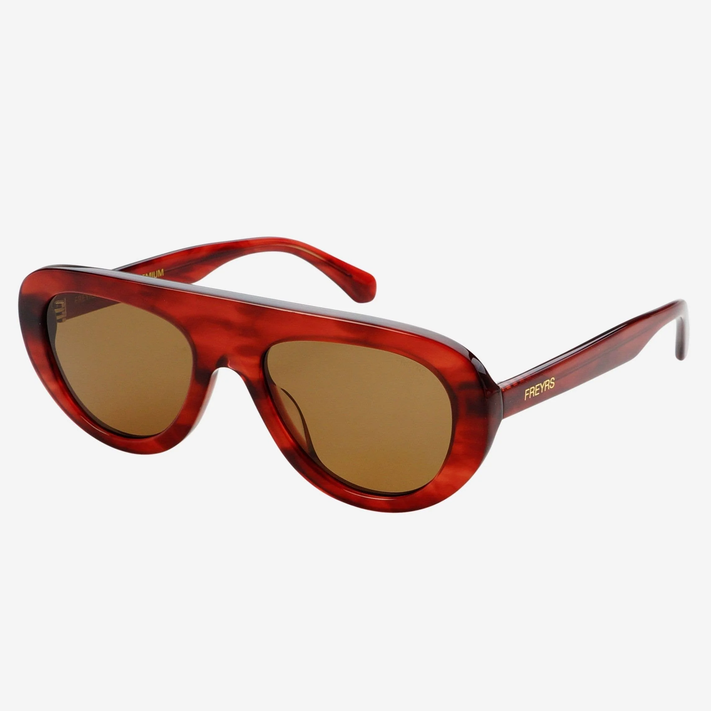 Jetsetter Acetate Aviator Sunglasses in Merlot - Image 3