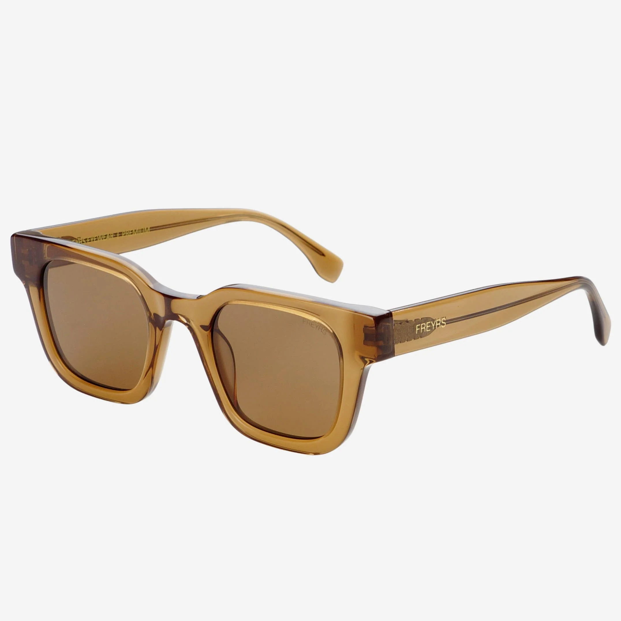 Atlas Acetate Rectangular Sunglasses in Brown - Image 3