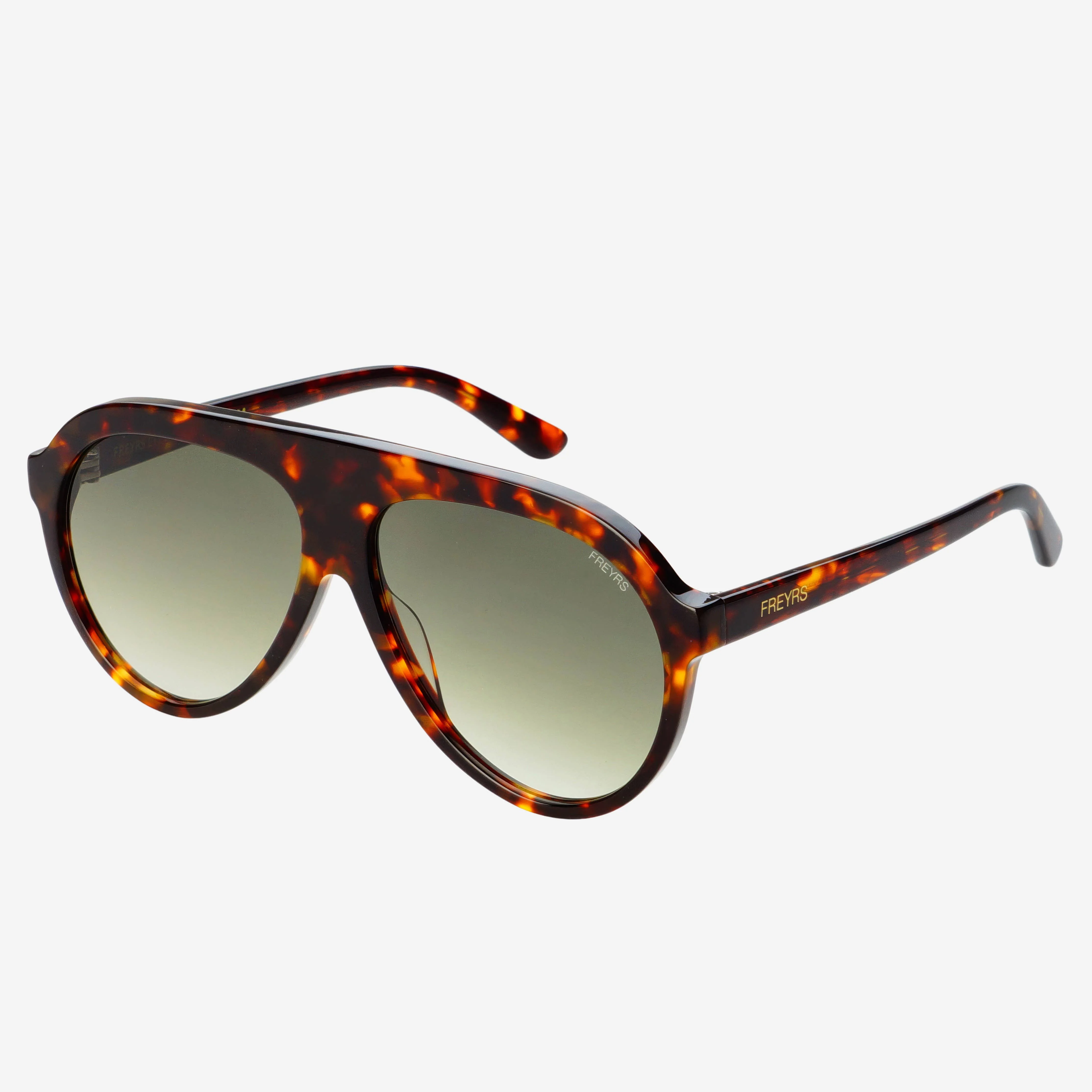 Maxwell Acetate Aviator Sunglasses in Tortoise - Image 2