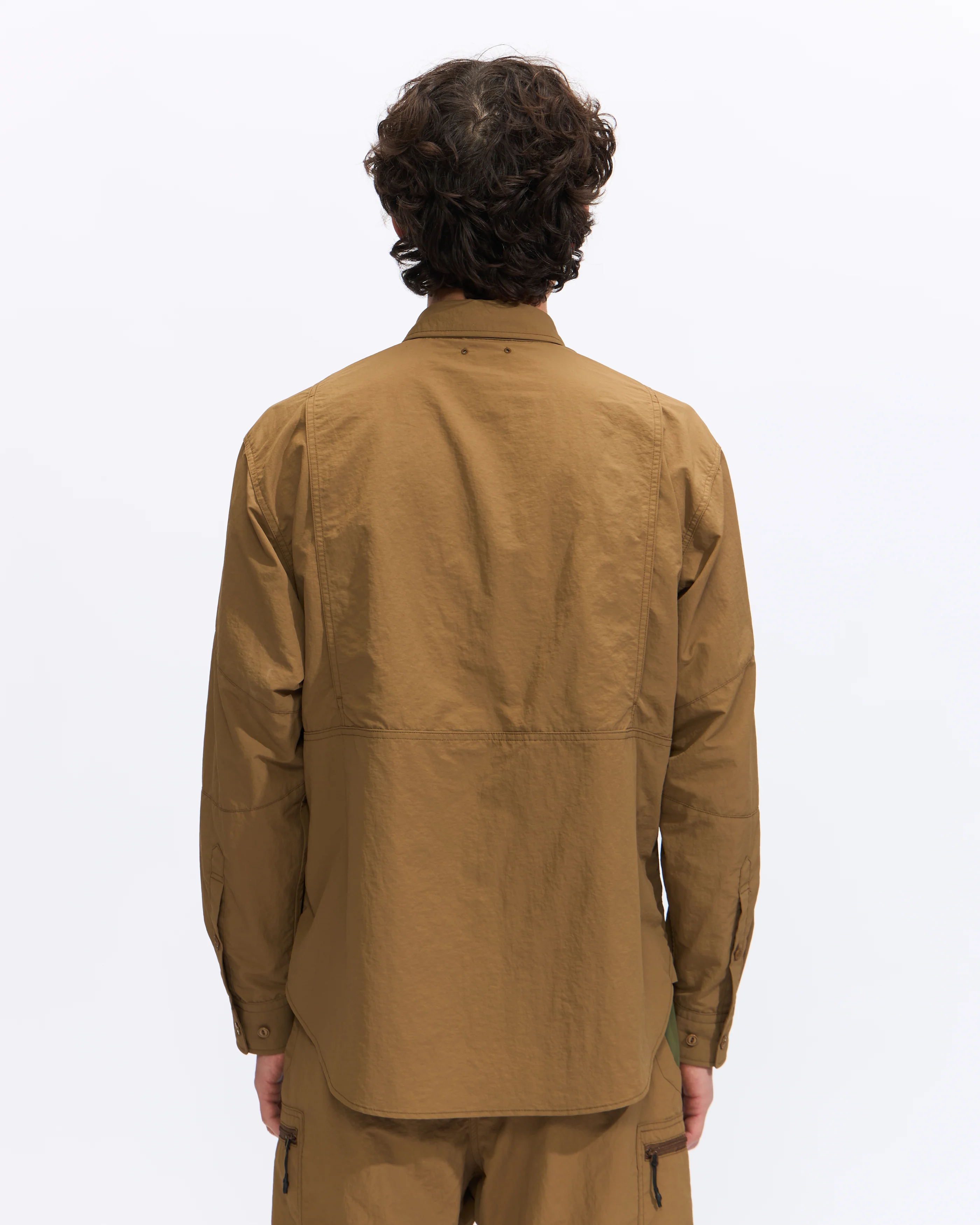 Nylon Brentwood Shirt in Coyote - Image 3
