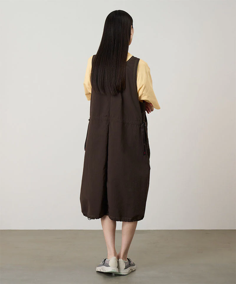 Nylon Dress in Chocolate - Image 4