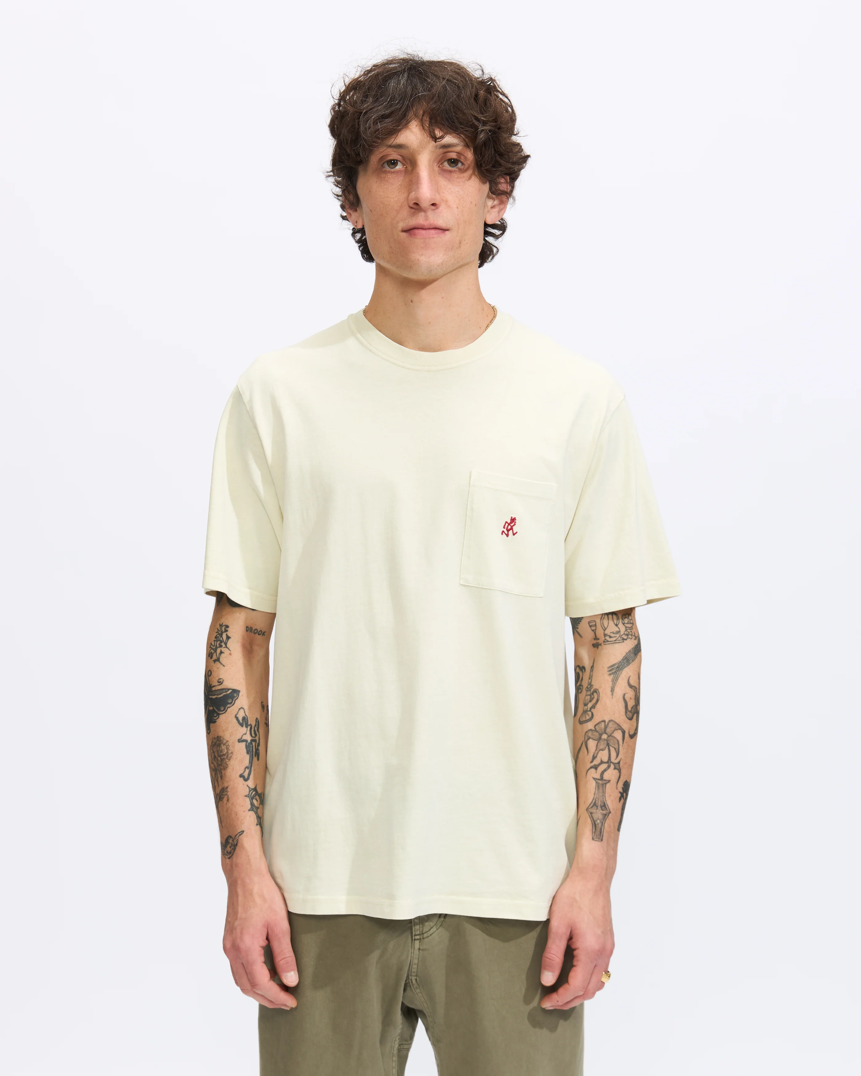 One Point Tee in Natural Pigment Dye - Image 2