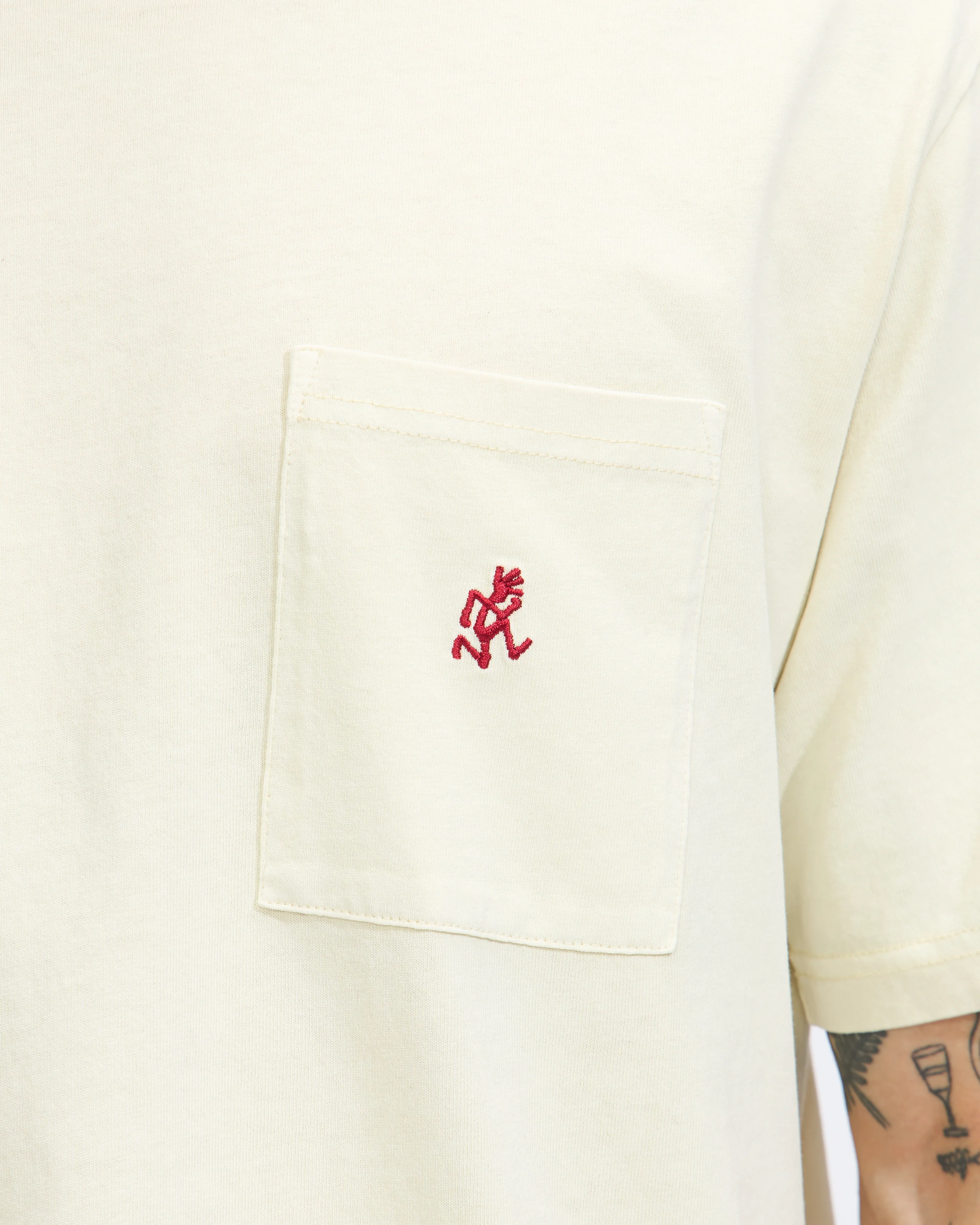 One Point Tee in Natural Pigment Dye - Image 3