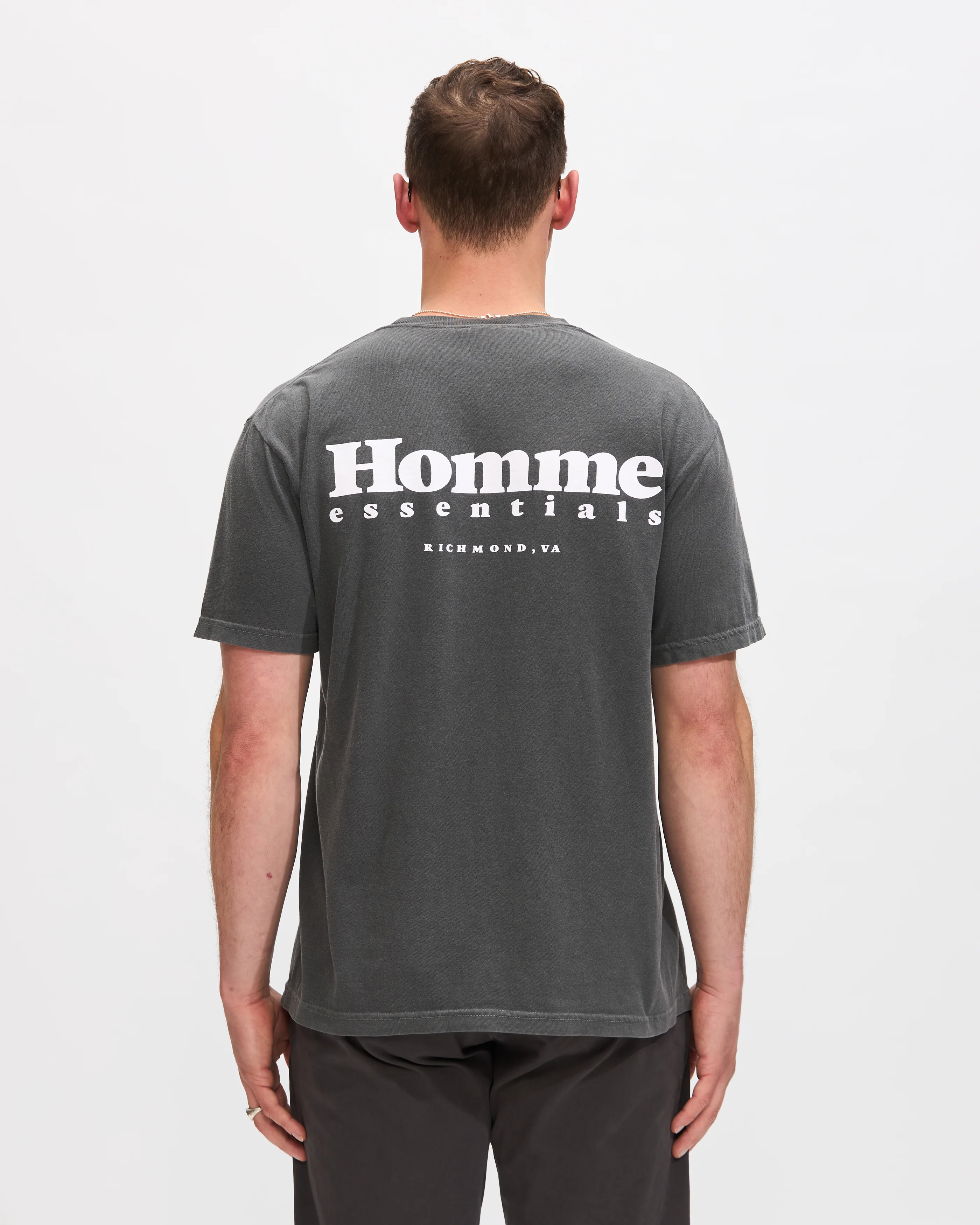 Homme Shop Tee in Pepper - Image 3