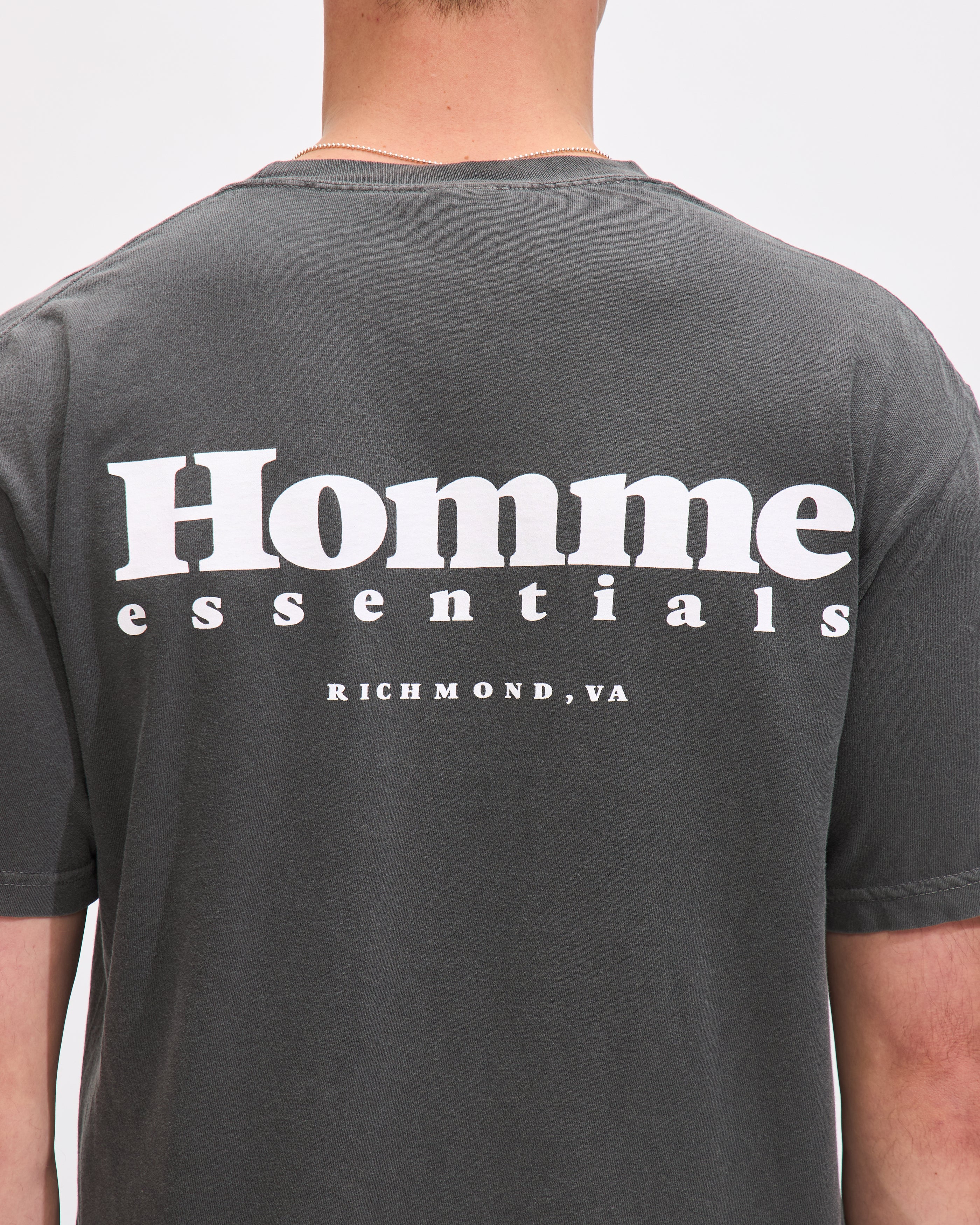 Homme Shop Tee in Pepper - Image 4