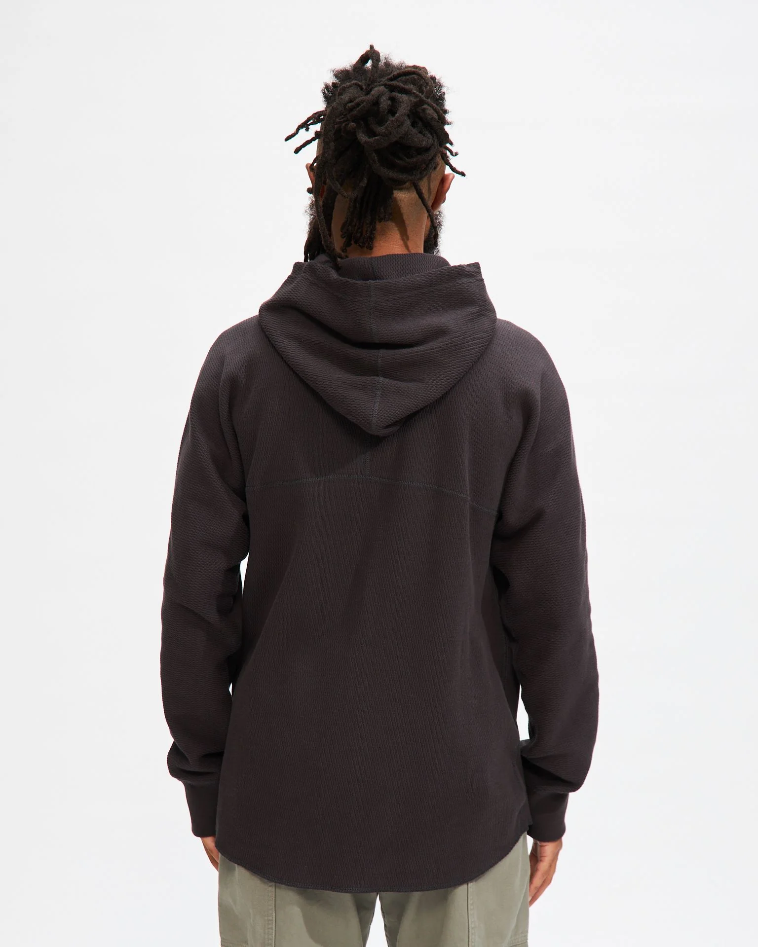 Louis Thermal Hoodie in Sumi Black - Image 5