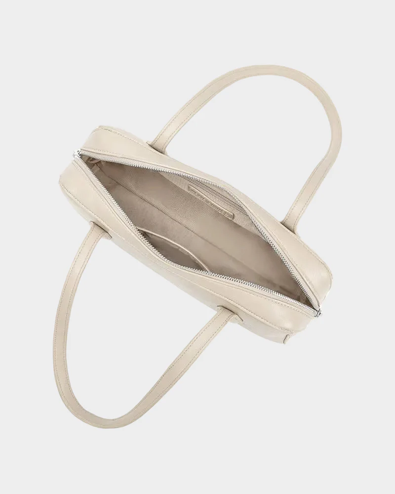 Serafina Ivory Recycled Vegan Shoulder Bag - Image 2