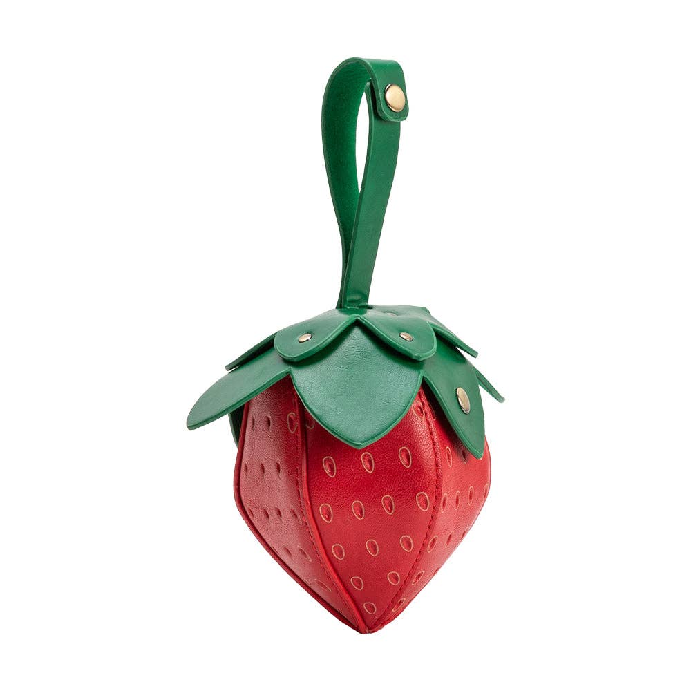 Strawberry Red Mini Vegan Leather Wristlet Pre-Order 3/10 - Image 2