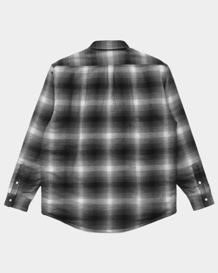 Poly Filled Shirt in Black - Image 2