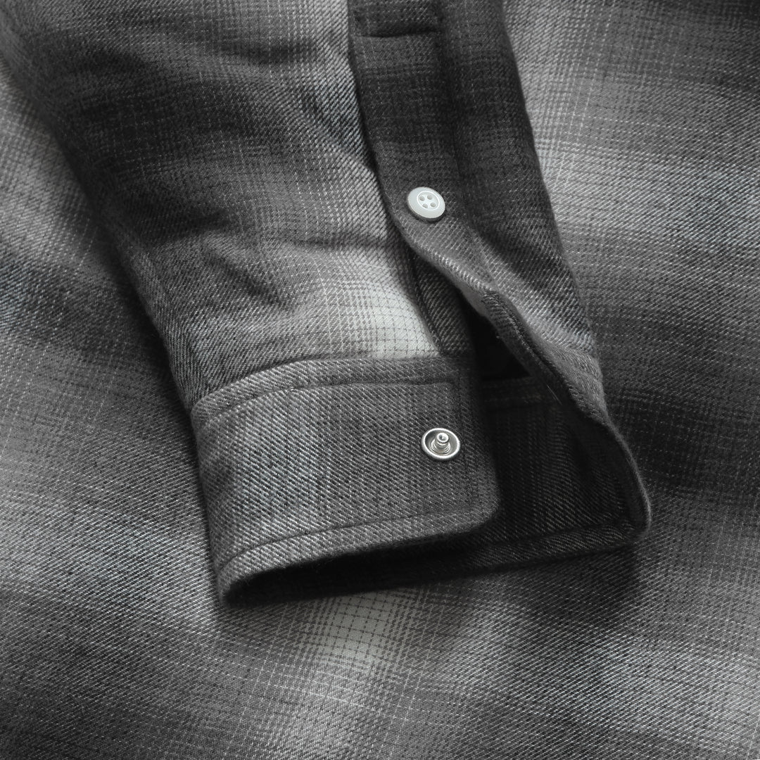 Poly Filled Shirt in Black - Image 4