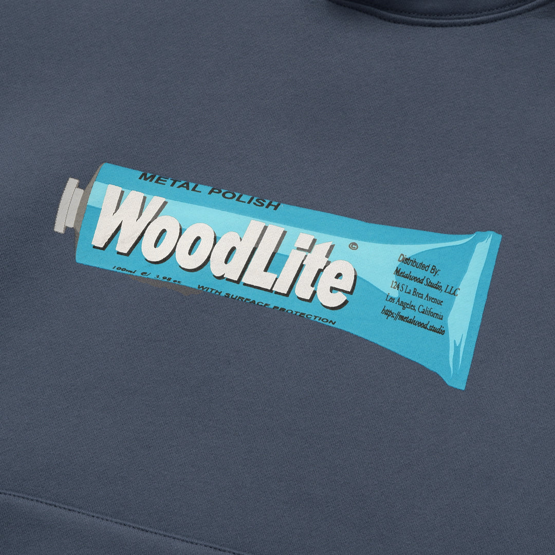 Woodlite Hooded Sweatshirt in Steel - Image 3