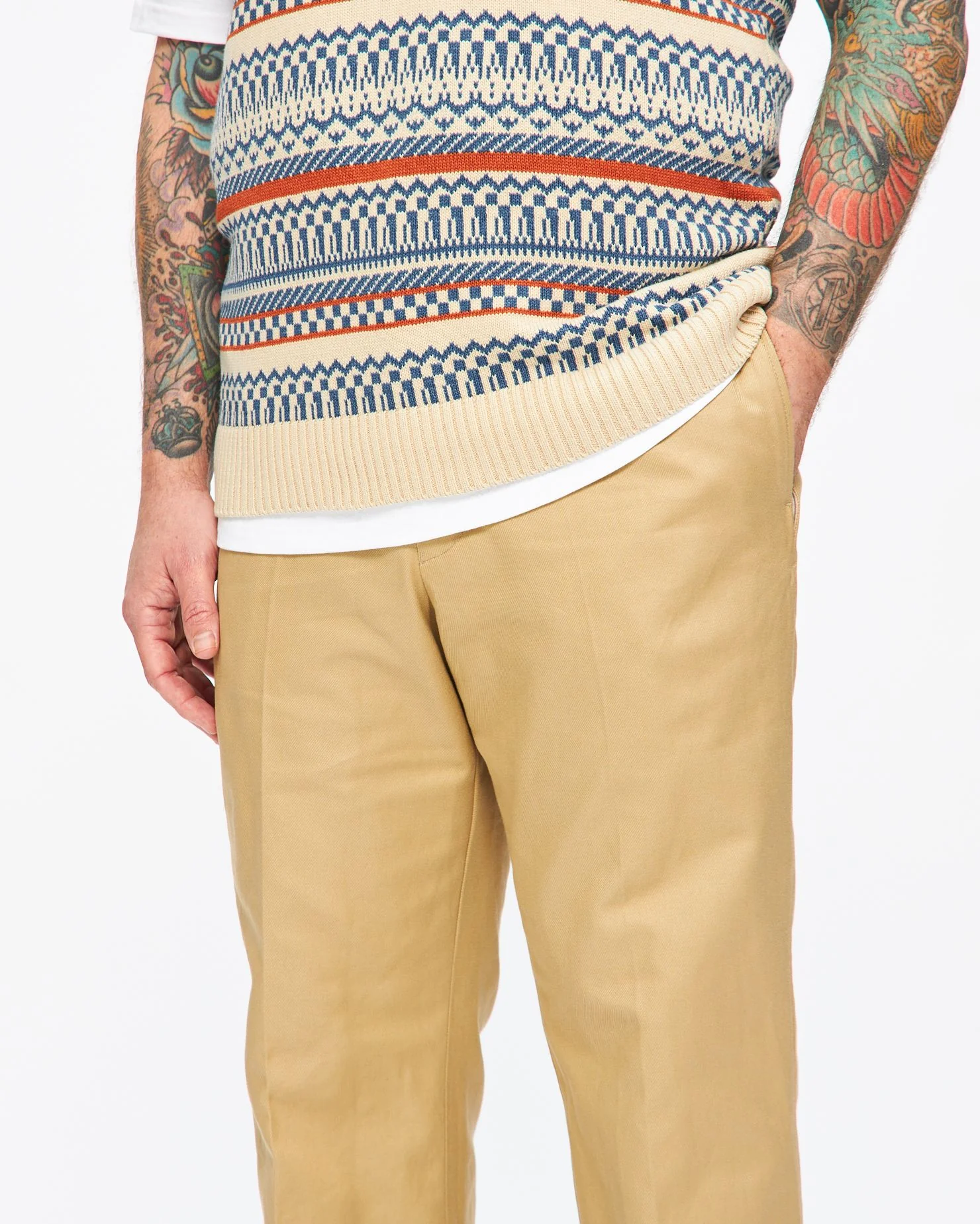 Mobley Straight Pant in Khaki - Image 2