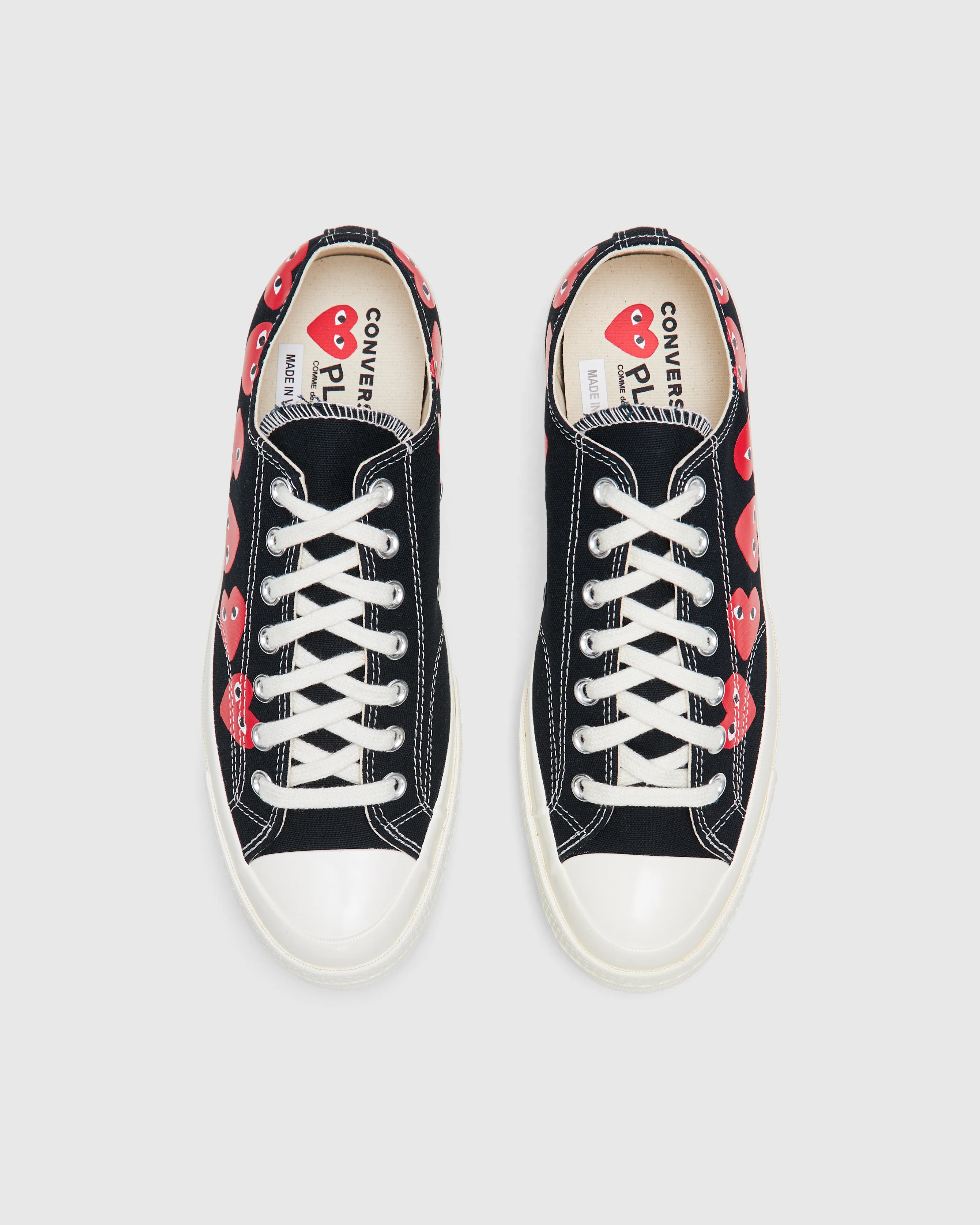 Multi Red Heart Chuck Taylor All Star '70 Low in Black - Image 3