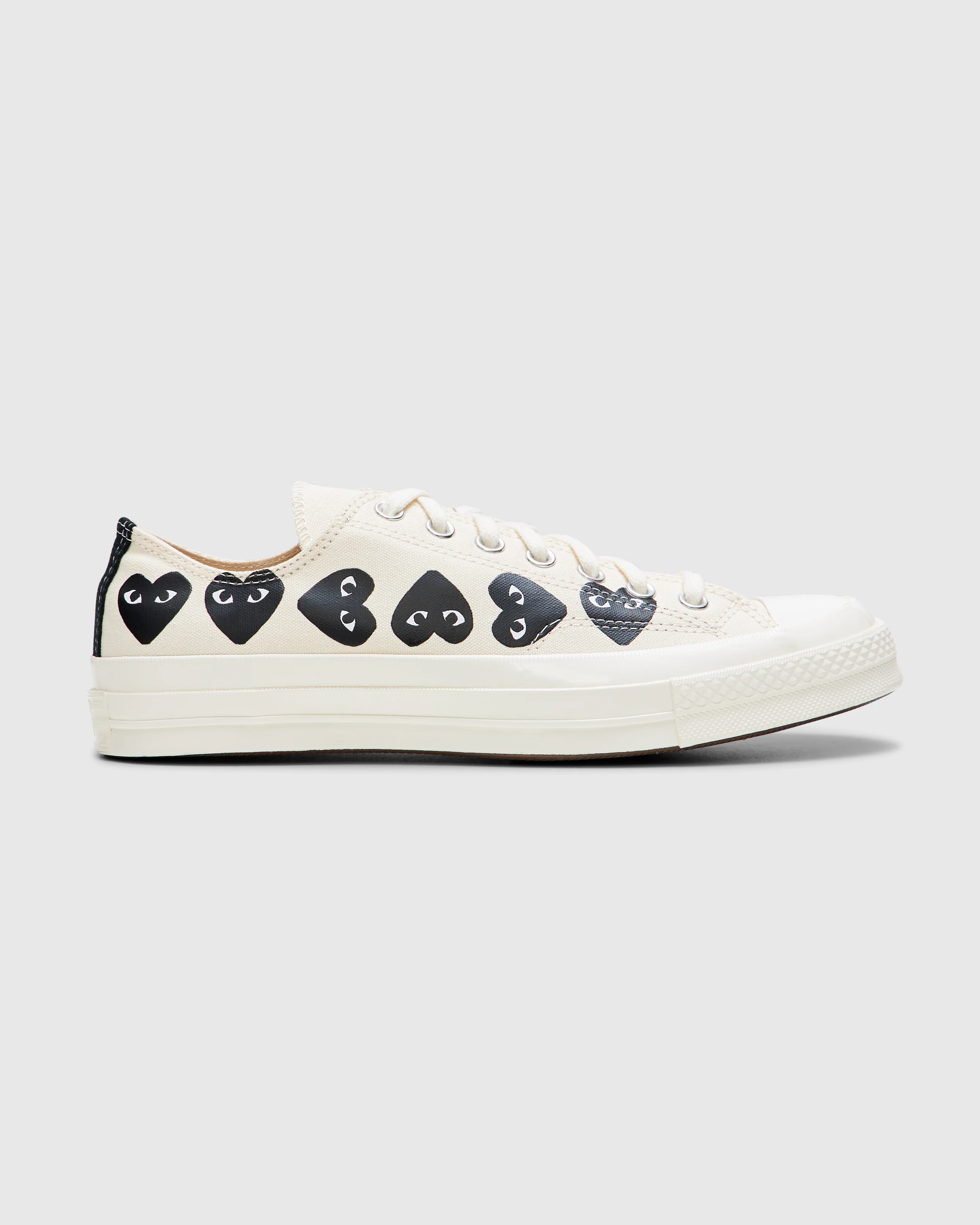 Multi Black Heart Chuck Taylor All Star '70 Low in White - Image 2