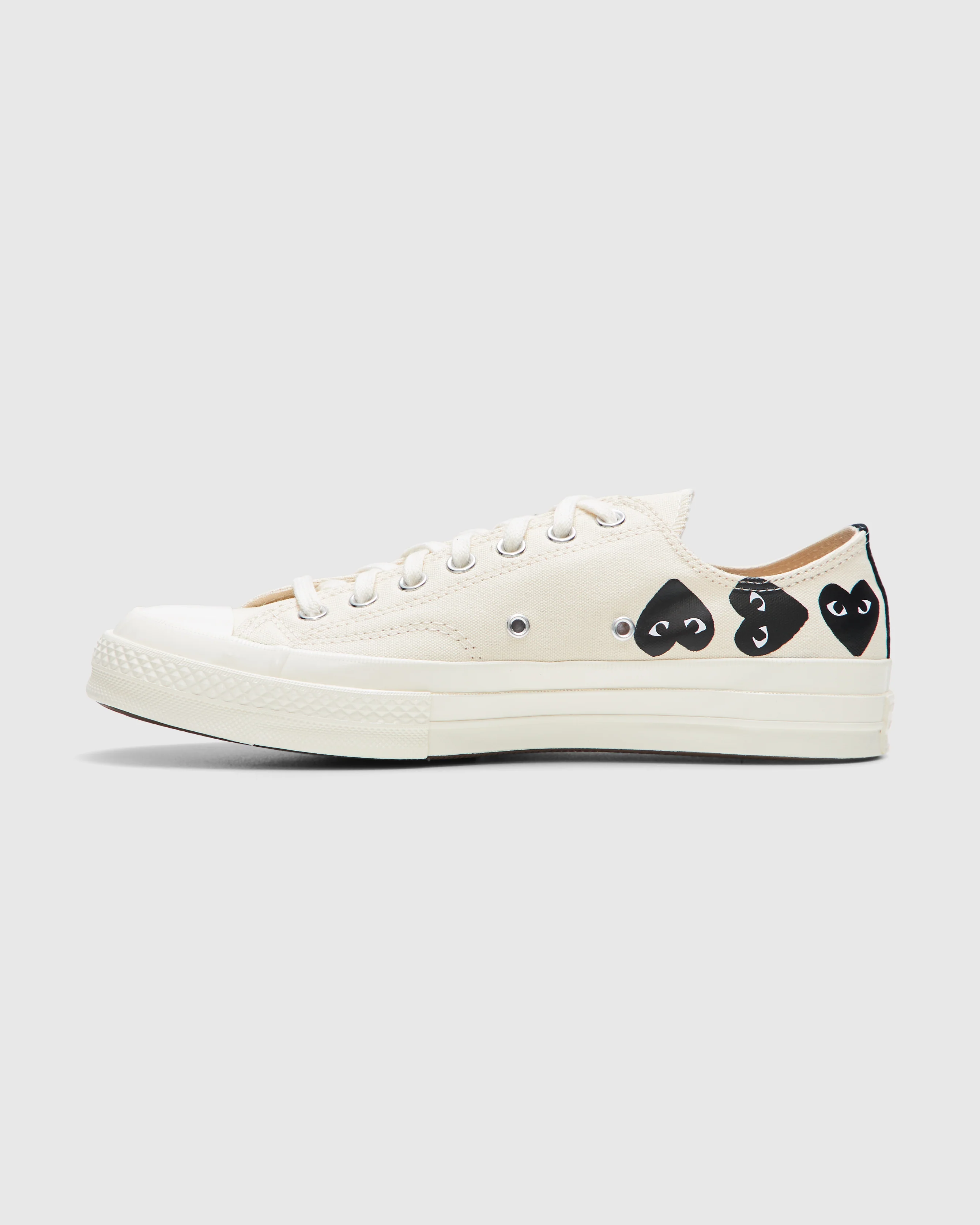 Multi Black Heart Chuck Taylor All Star '70 Low in White - Image 4