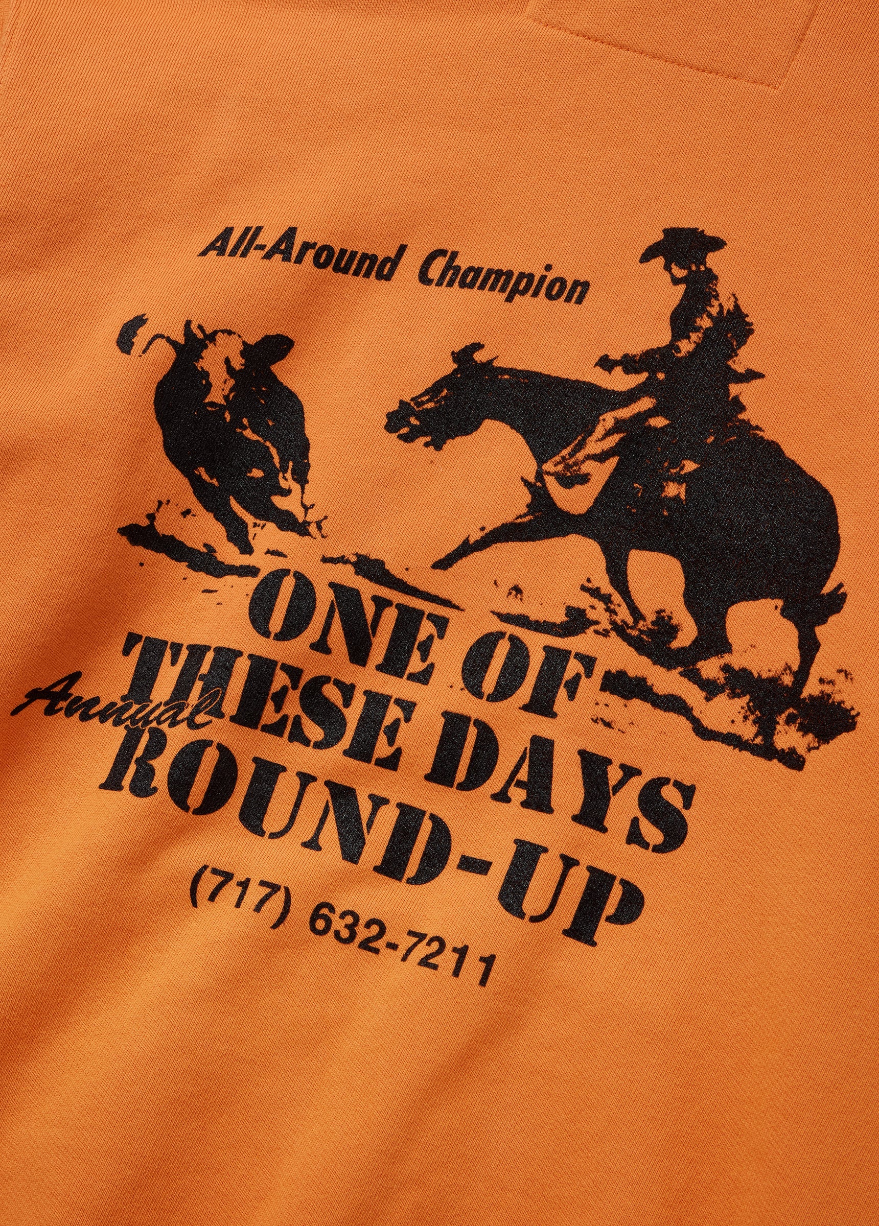 Round Up Hooded Sweatshirt in Orange - Image 6