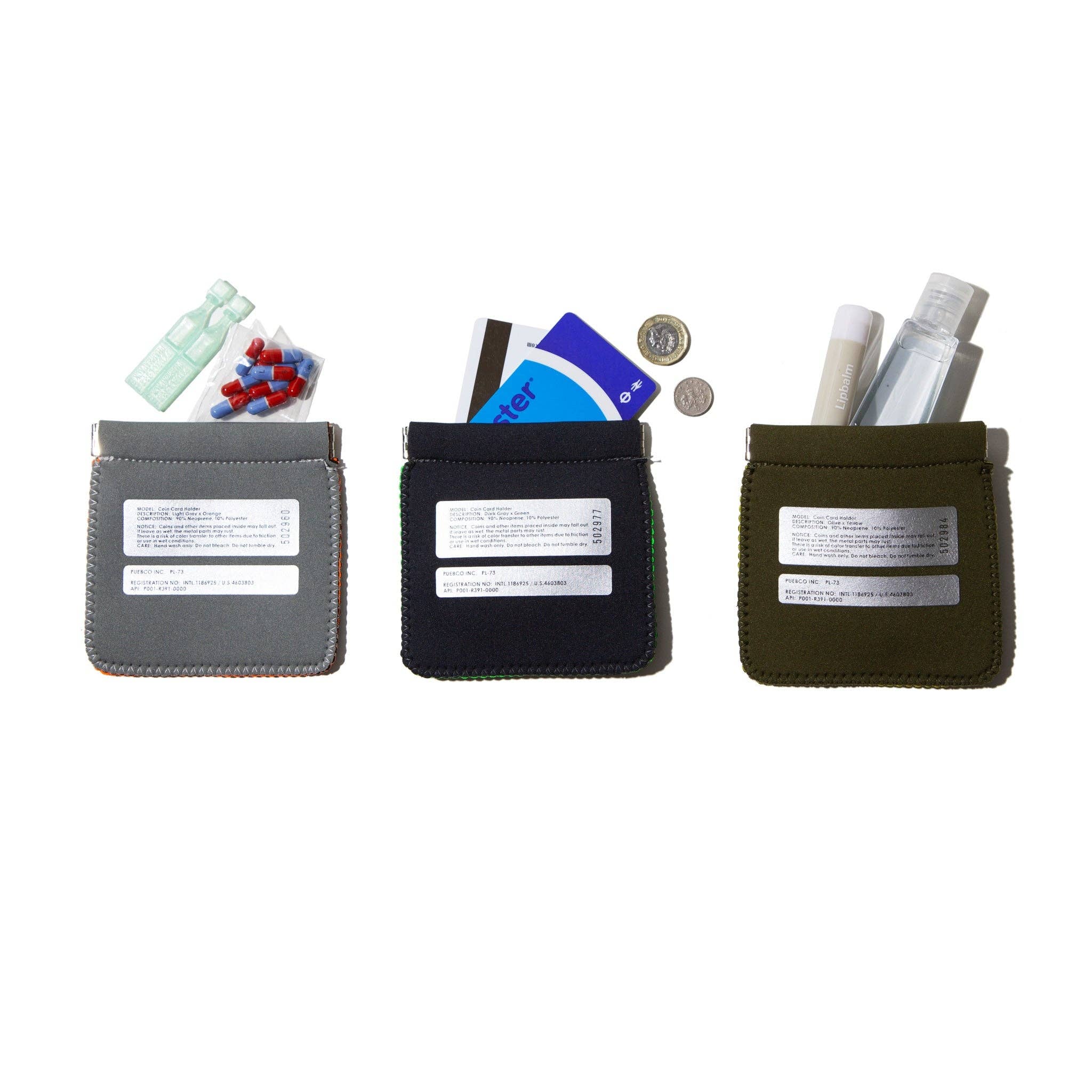 Coin Card Holder in Olive Green - Image 3