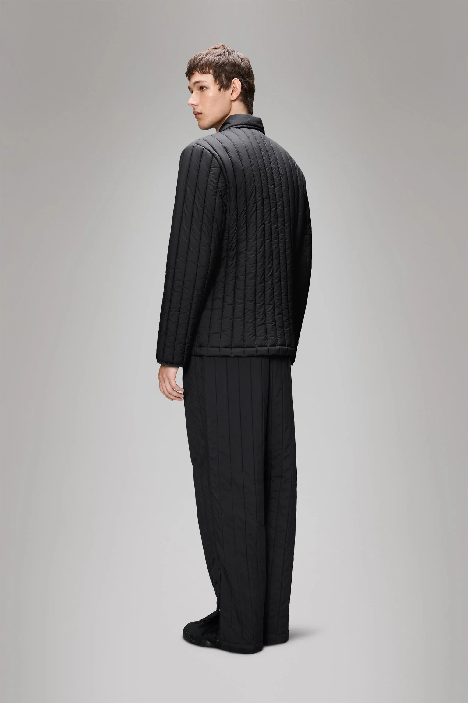Banja Liner Overshirt in Black - Image 3