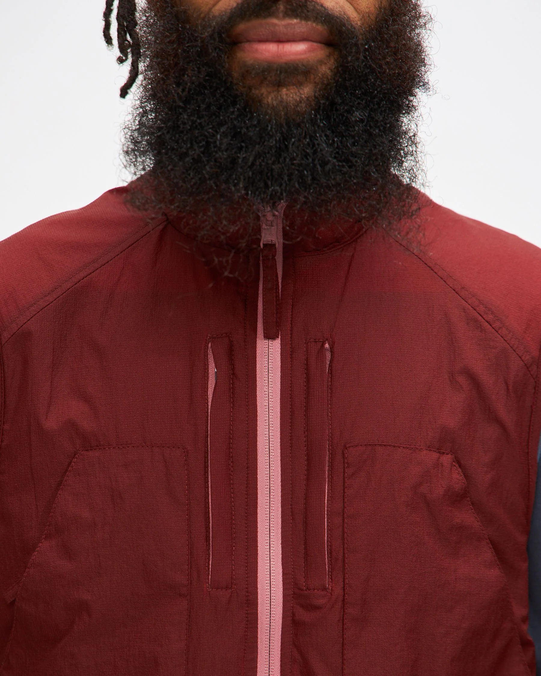 Reversible Safari Vest in Fired Brick/ Mesa Rose - Image 3