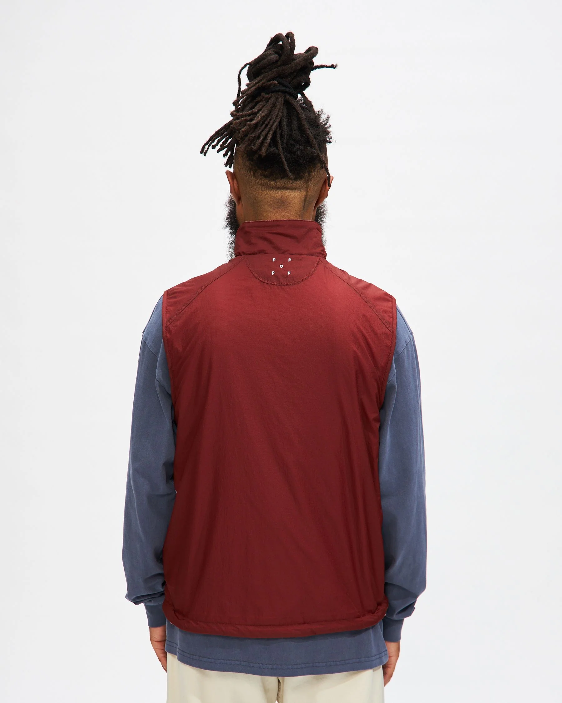 Reversible Safari Vest in Fired Brick/ Mesa Rose - Image 6