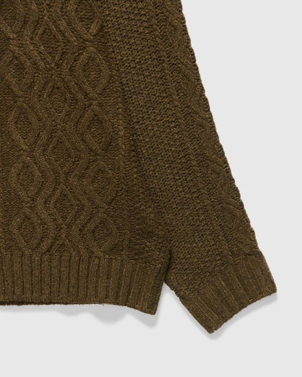 Santiago Zip Cardigan in Green - Image 4