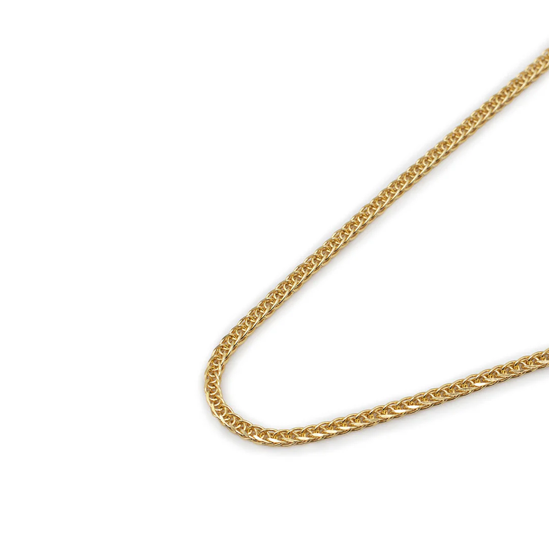 Gold 2.6mm Square Spiga Chain - Image 2