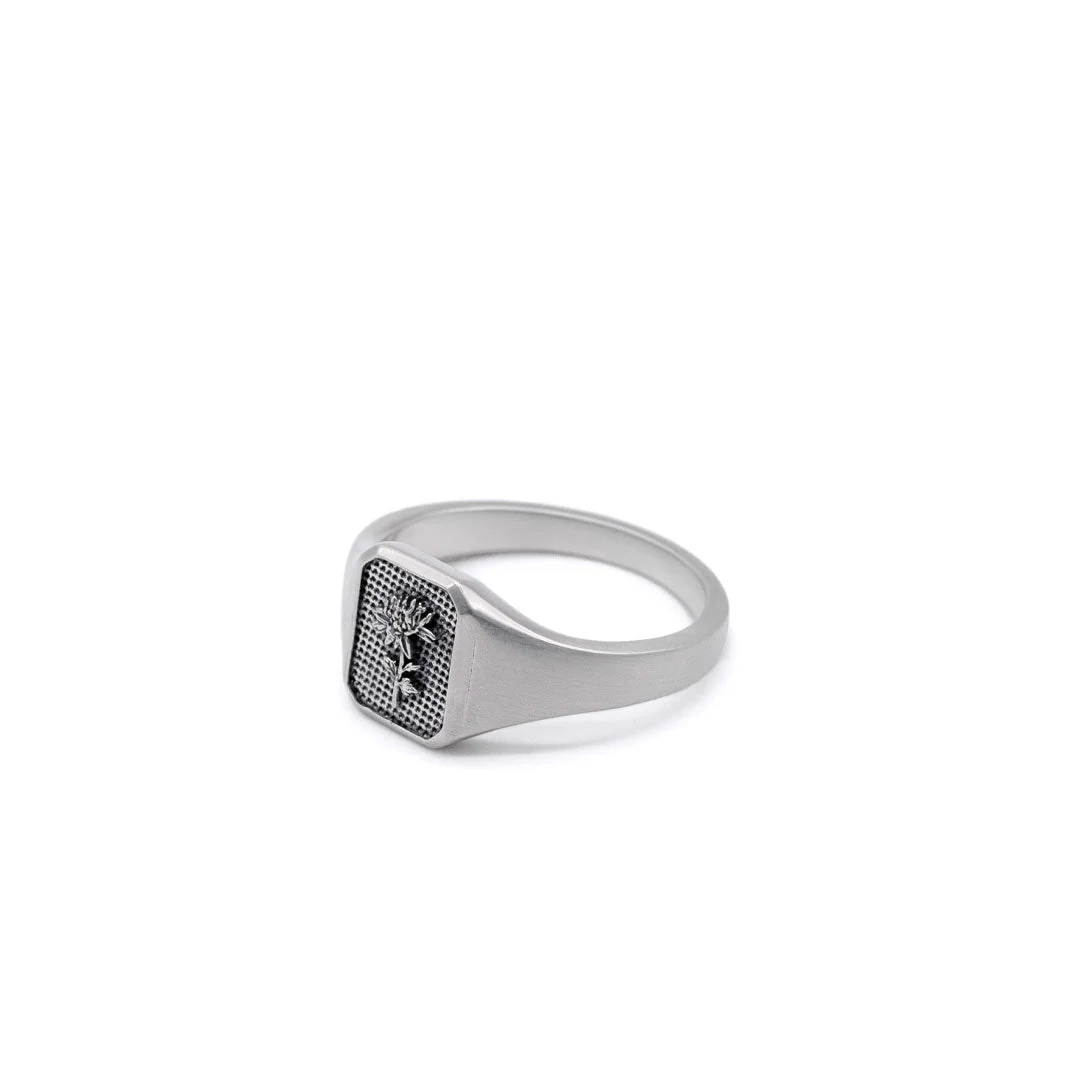 Silver Chrysanth Ring - Image 3