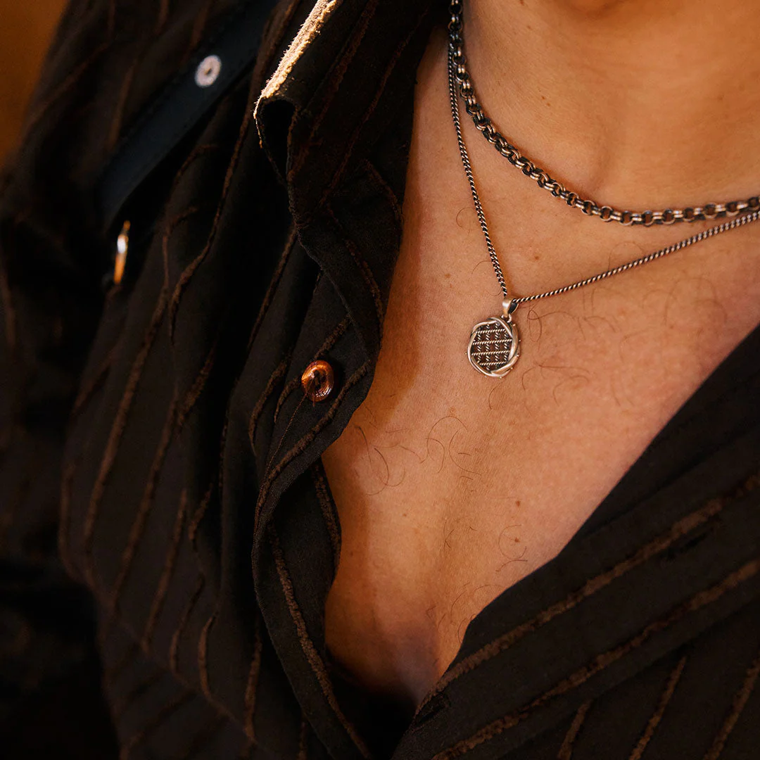 Silver Maille Chain Necklace - Image 2