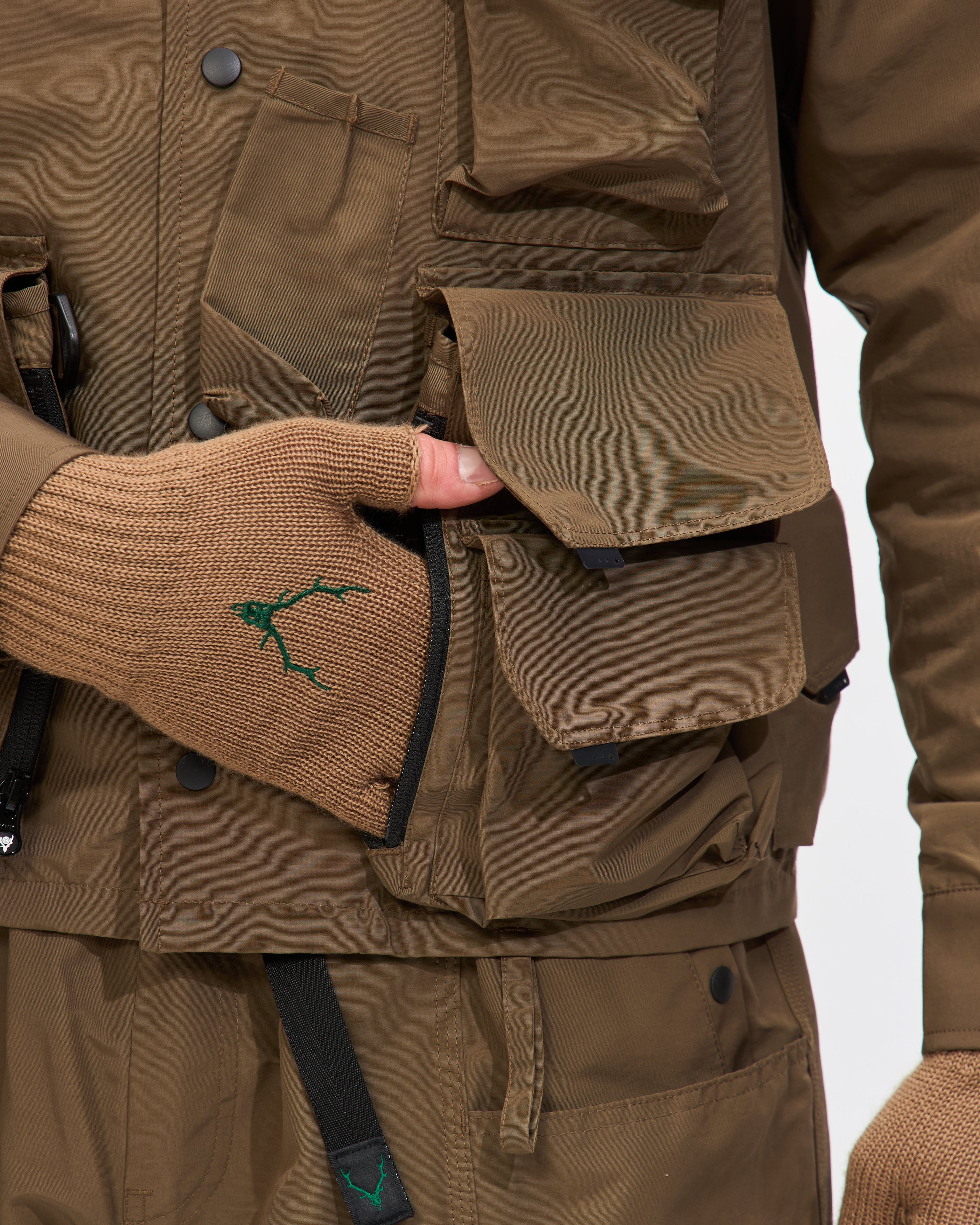 Tenkara Trout Parka in Olive C/N Grosgrain - Image 4